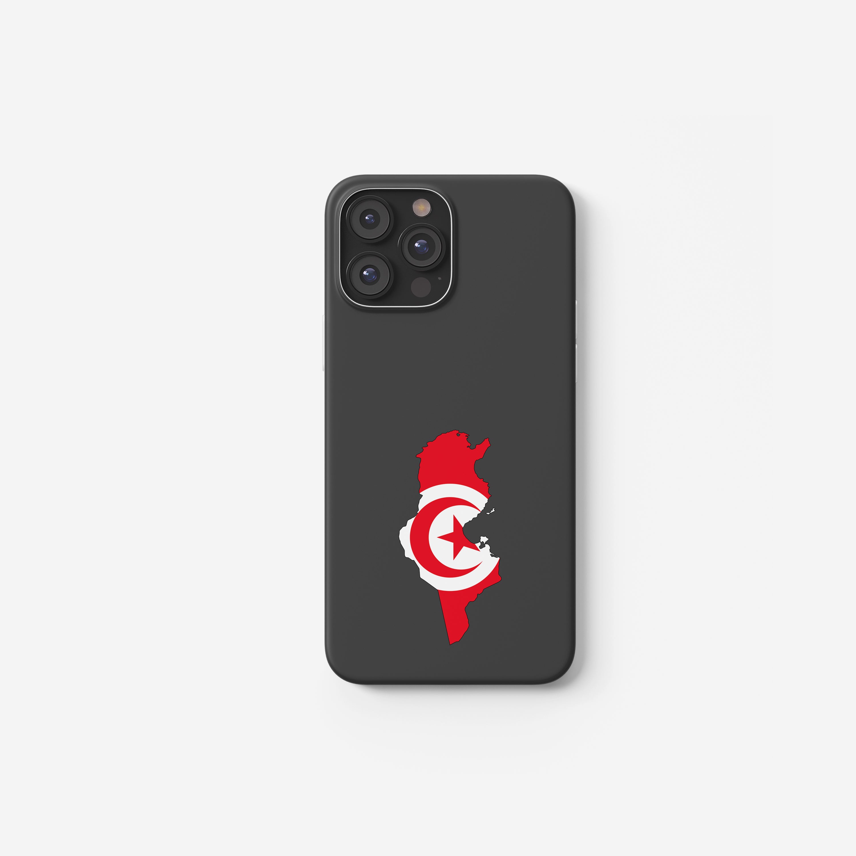 Handyhülle Tunesien mit Länderkarte & Nationalwappen – personalisierbar & stilvoll