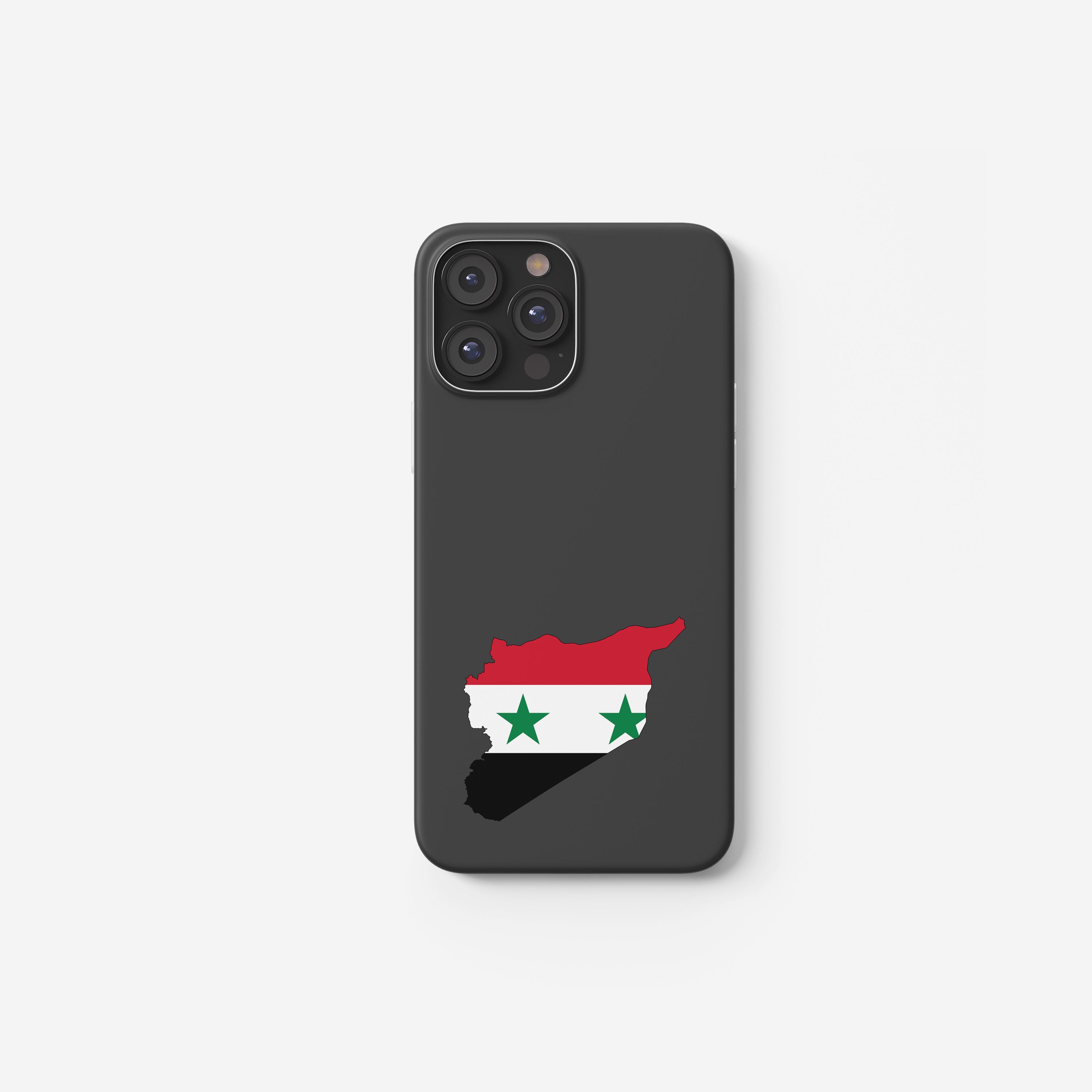 Handyhülle Syrien mit Länderkarte & Nationalwappen – personalisierbar & stilvoll
