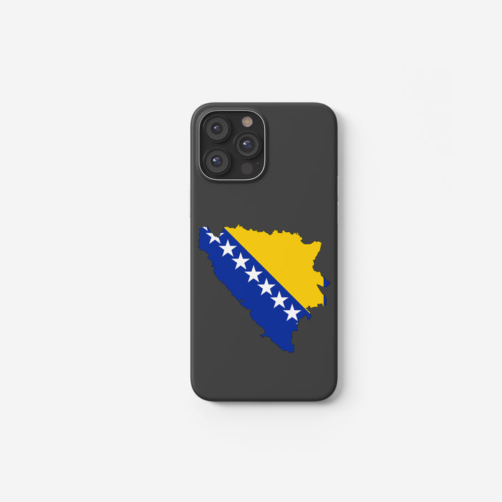 Bosnien Handyhülle mit Länderkarte & Nationalwappen