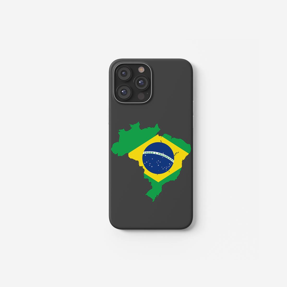 Brasilien Handyhülle mit Länderkarte & Nationalwappen