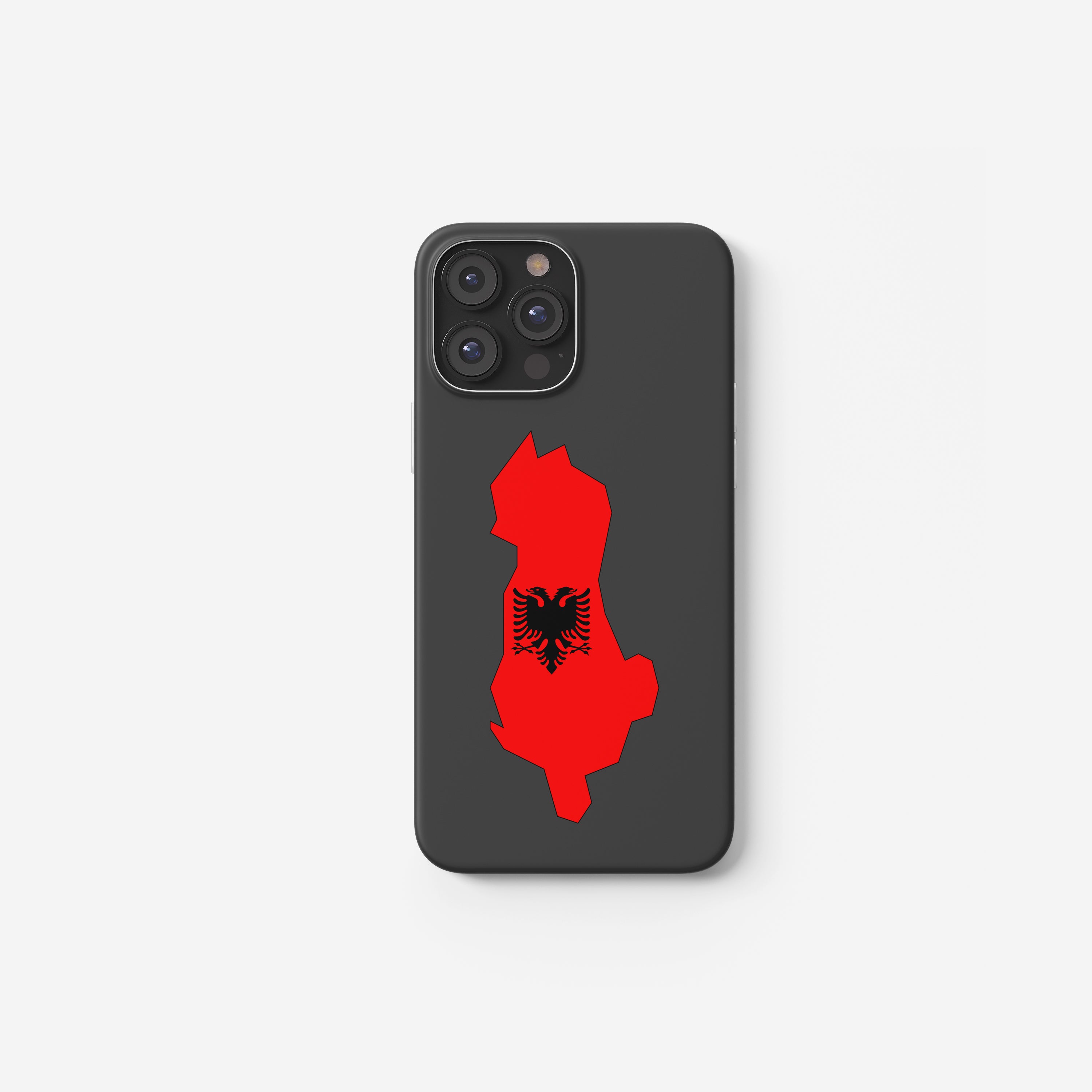 Albanien Handyhülle mit Länderkarte & Wappen
