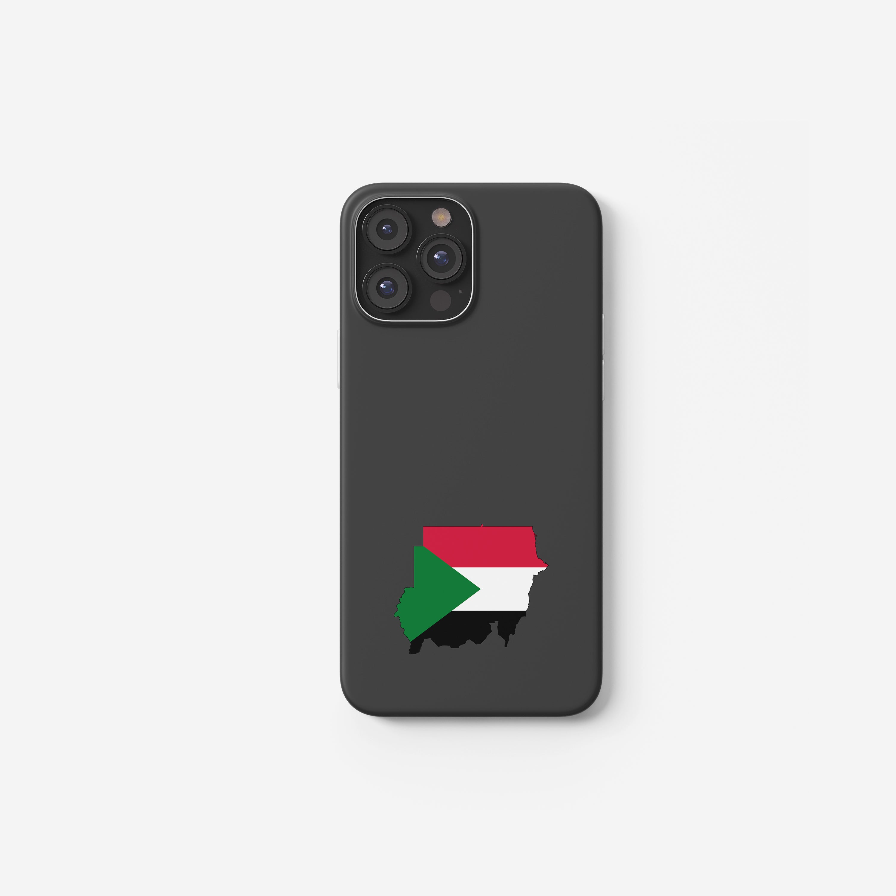 Handyhülle Sudan mit Länderkarte & Nationalwappen – personalisierbar & stilvoll