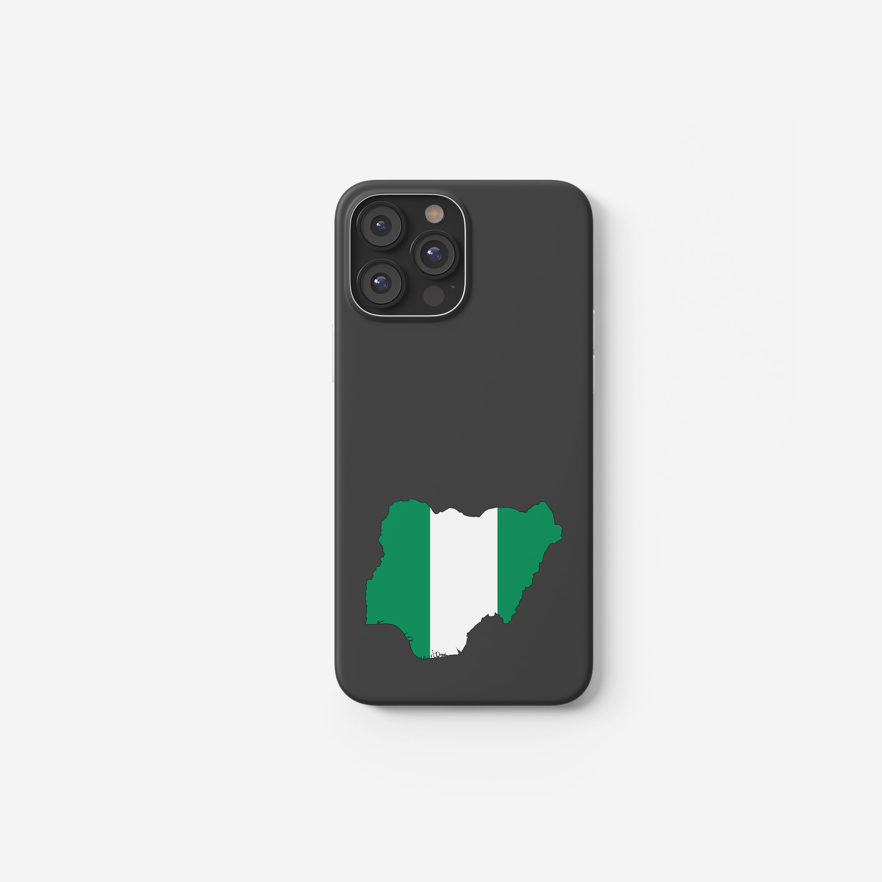 Nigeria Handyhülle mit Länderkarte & Nationalwappen – personalisierbar, hochwertig