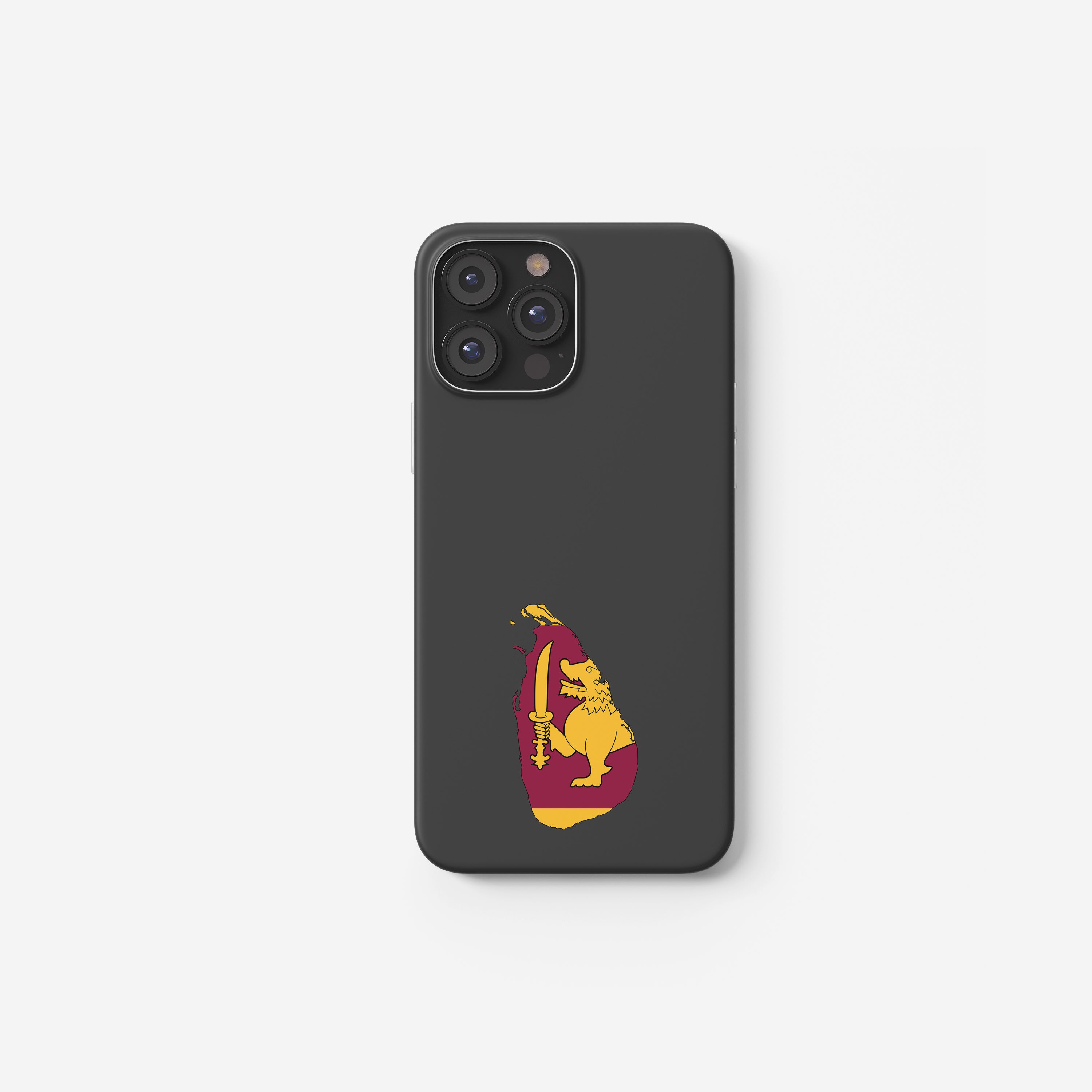 Handyhülle Sri Lanka mit Länderkarte & Nationalwappen – personalisierbar & stilvoll