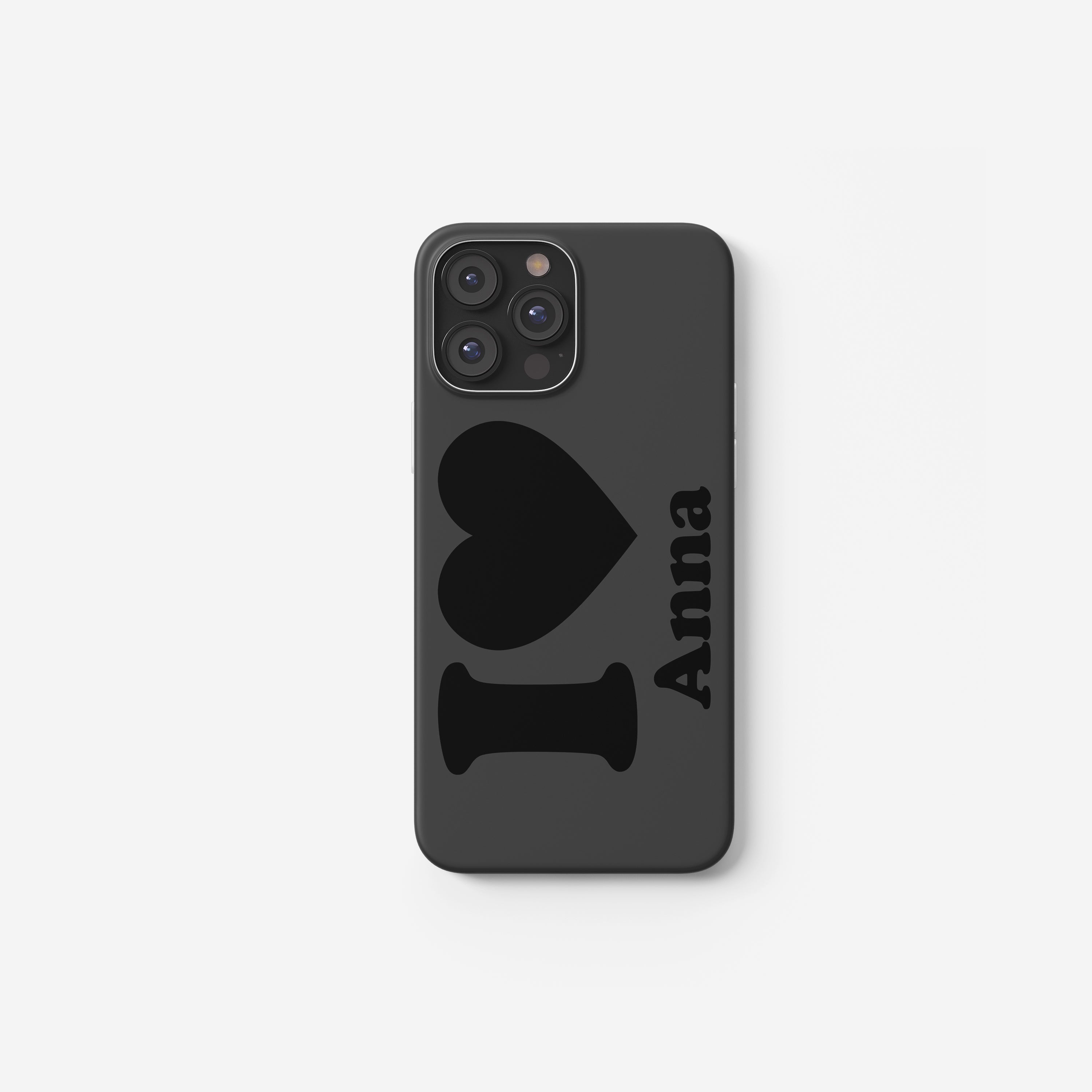 Personalisierte Handyhülle – „I ❤️ You“-Design mit Namen graviert