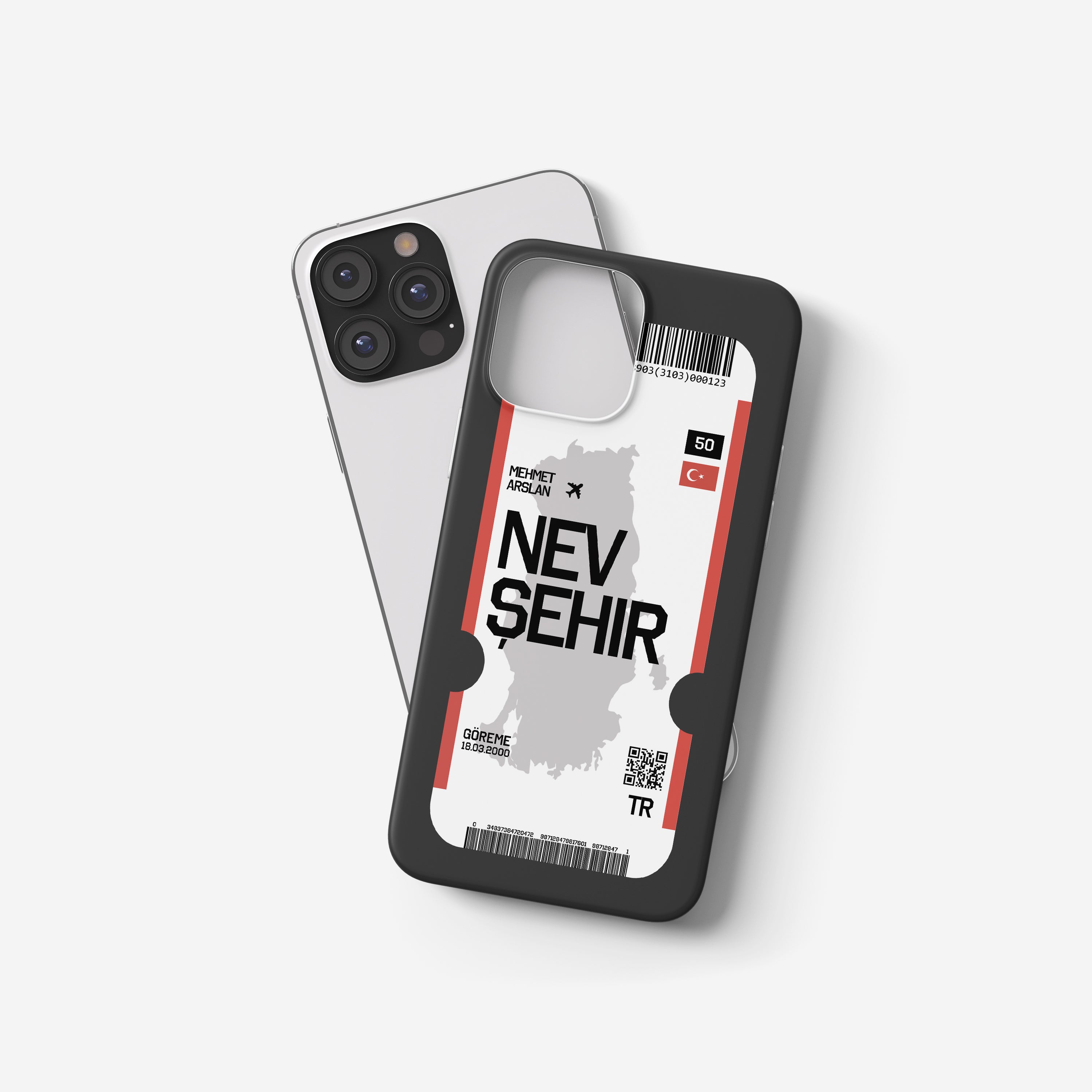 Handyhülle Flugticket Design – Alle Städte der Türkei personalisierbar