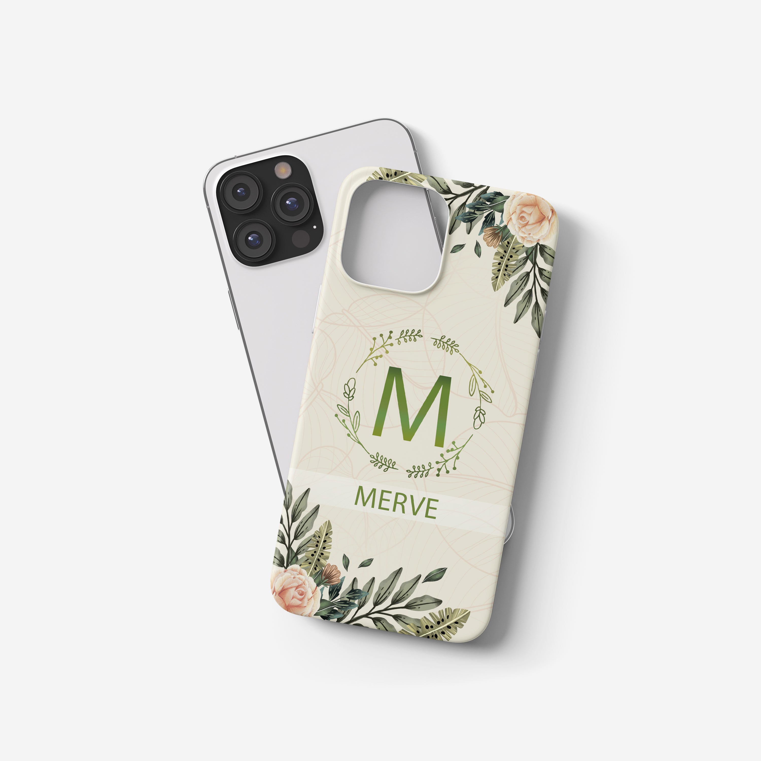 Flower Handyhülle Personalisiert mit deinem Namen Modern, zart & einzigartig