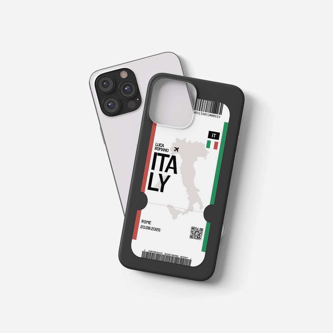 Italien Handyhülle im Flugticket-Design