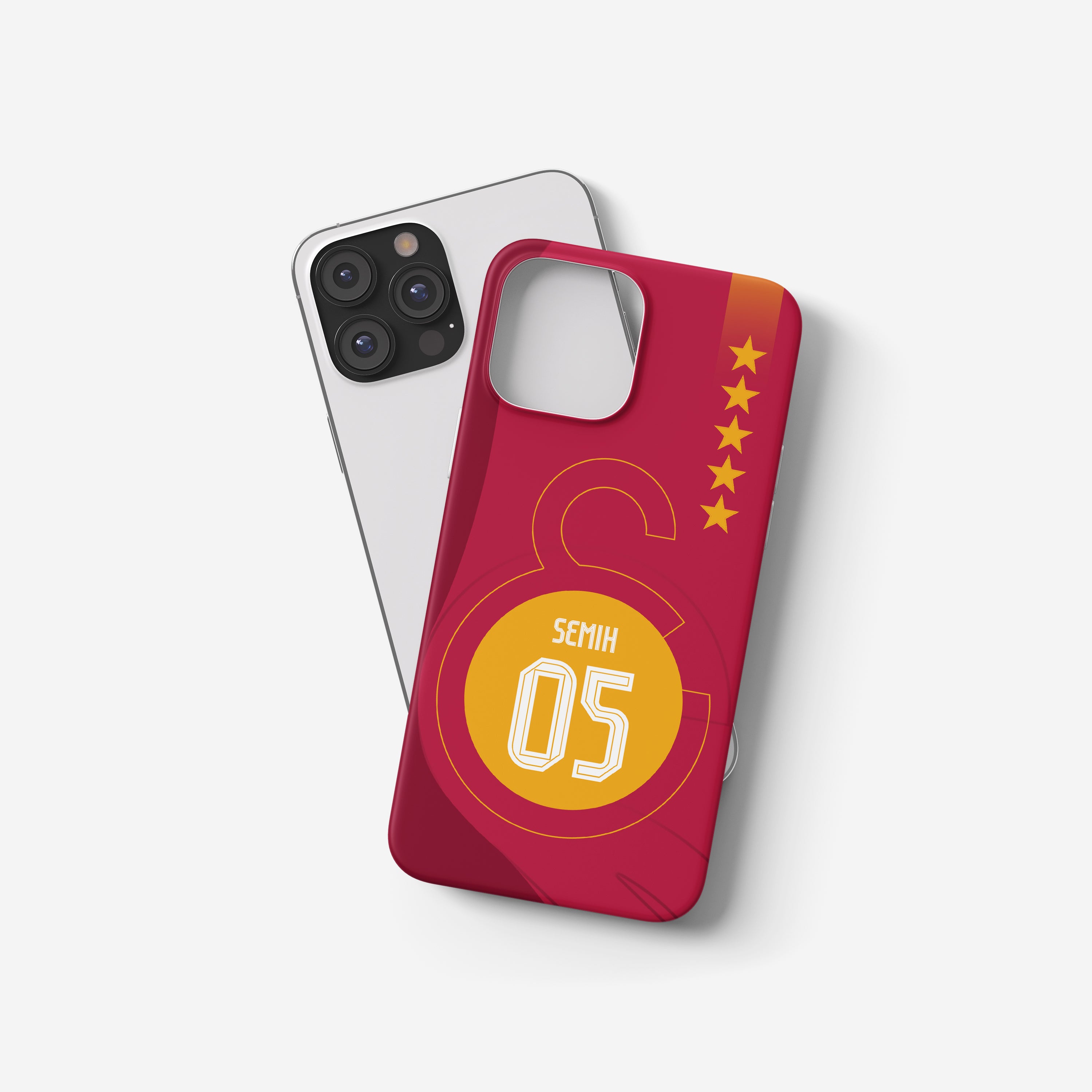 Galatasaray Case Handyhülle im Rot-Gelben Design mit Logo und 5 Sternen