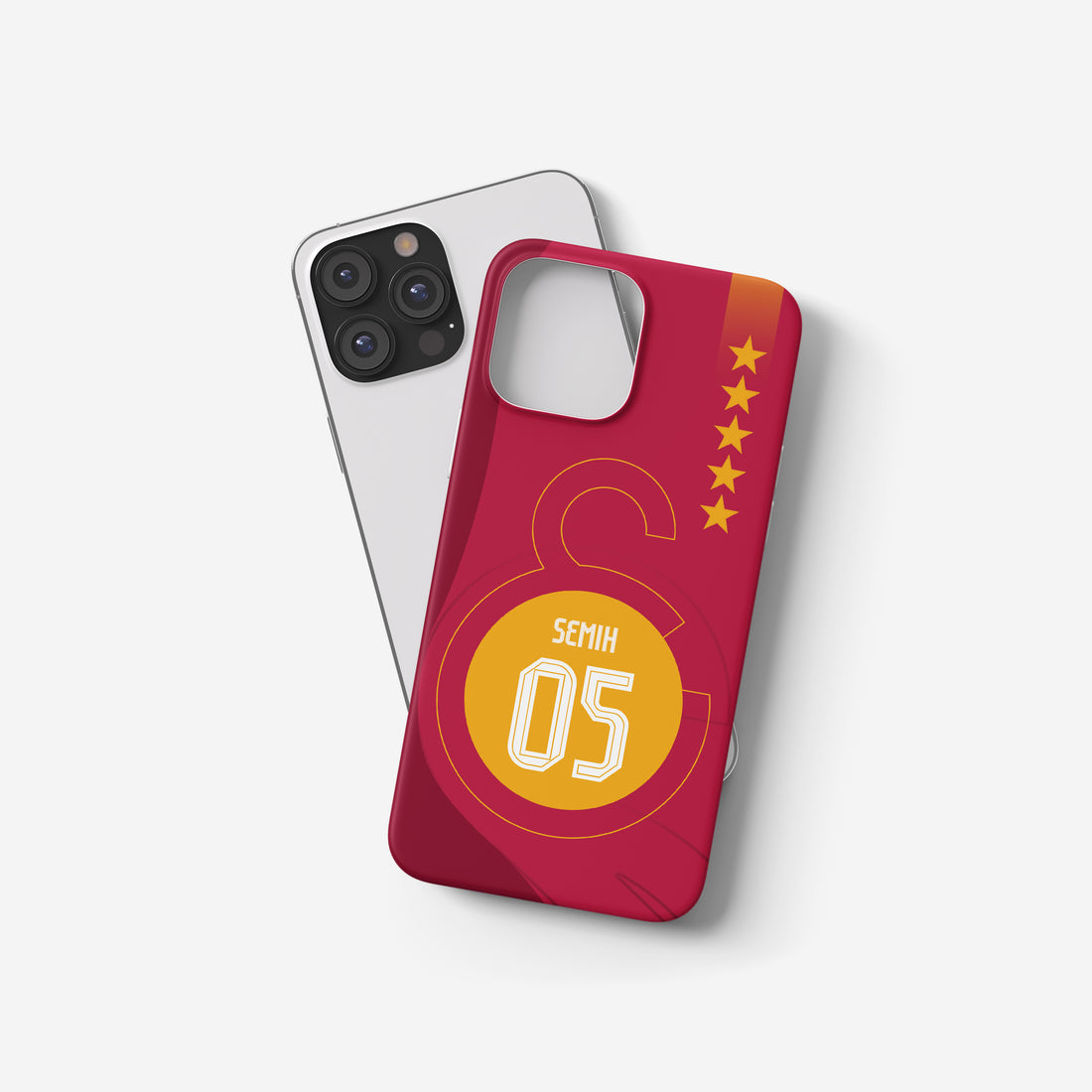 Galatasaray Case Handyhülle im Rot-Gelben Design mit Logo und 5 Sternen