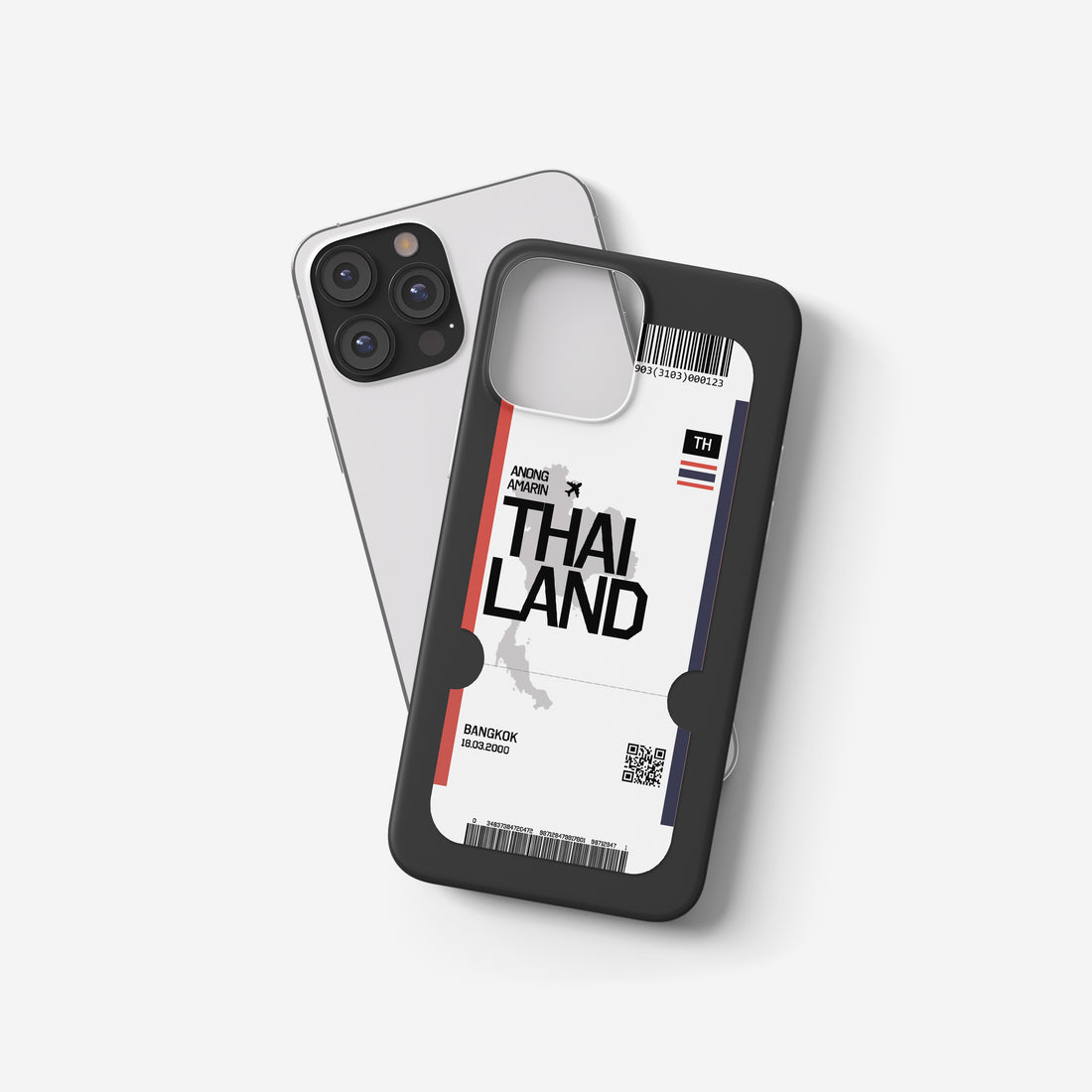 Thailand Handyhülle im Flugticket-Design