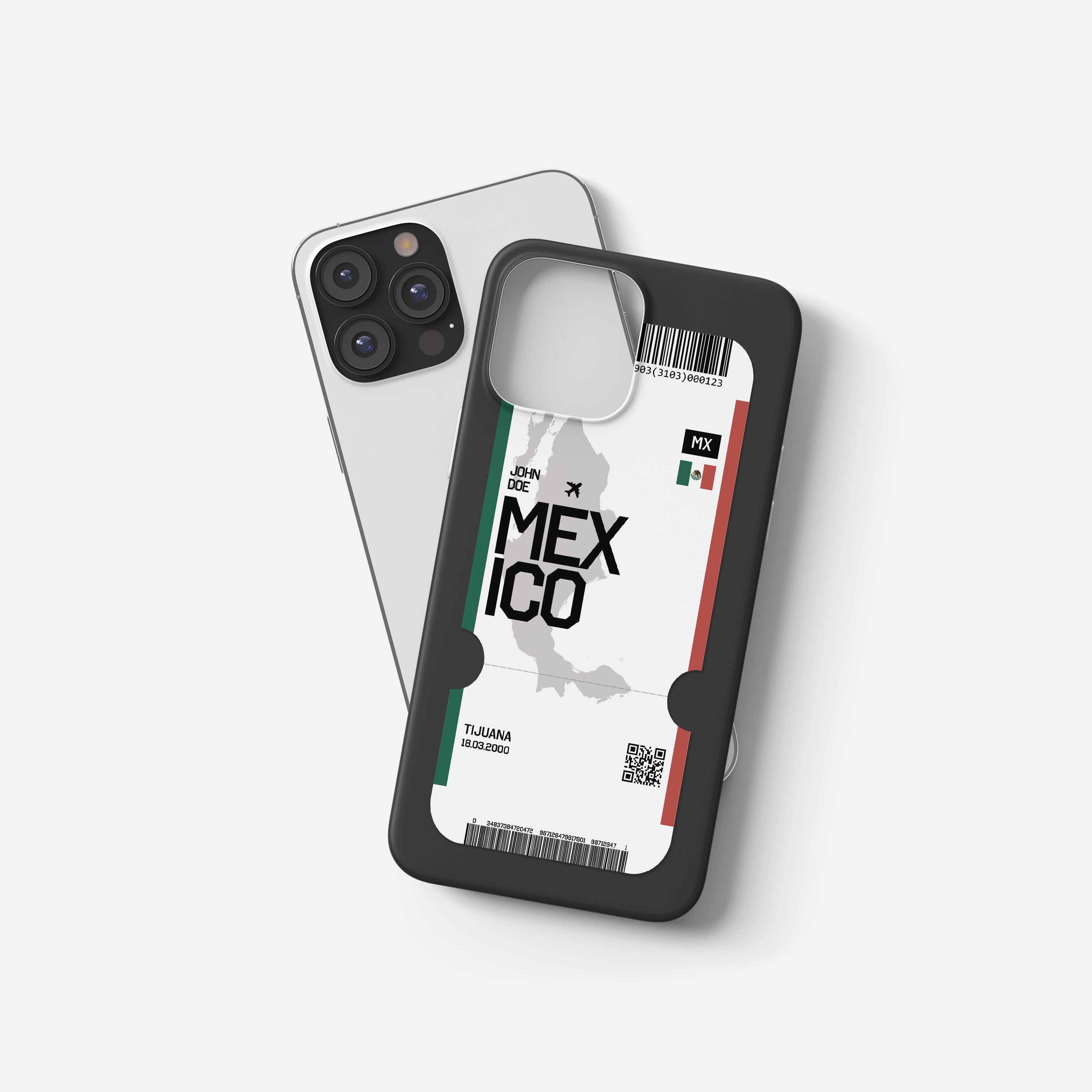 Mexiko Handyhülle im Flugticket-Design