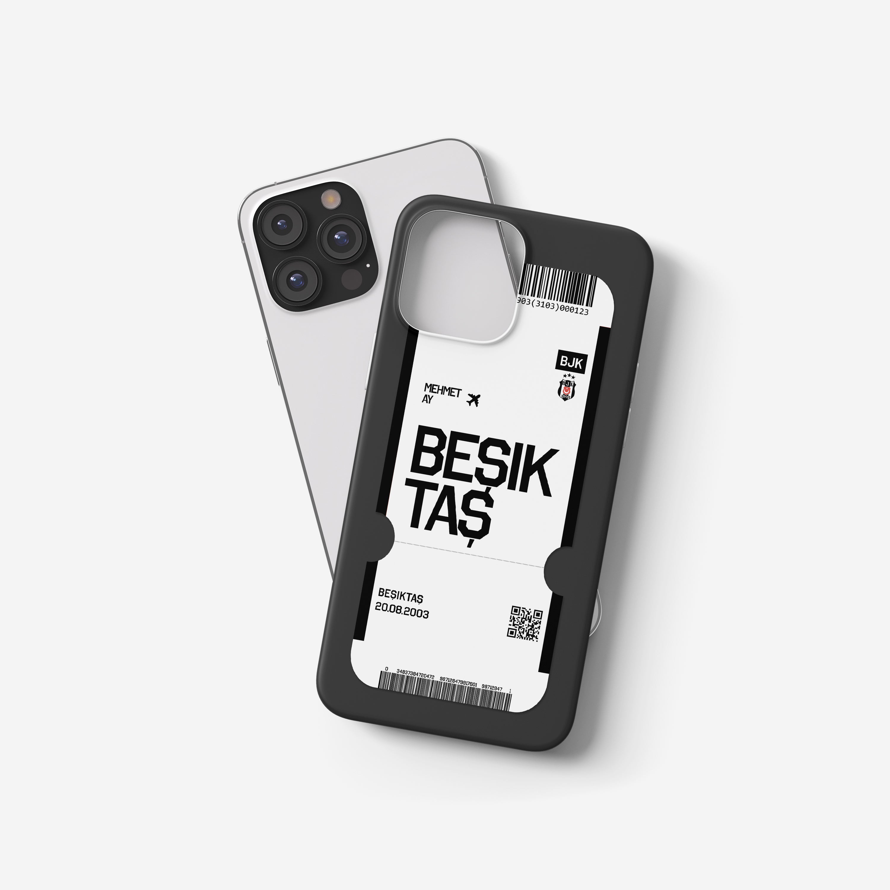 Beşiktaş Handyhülle im Ticket Design