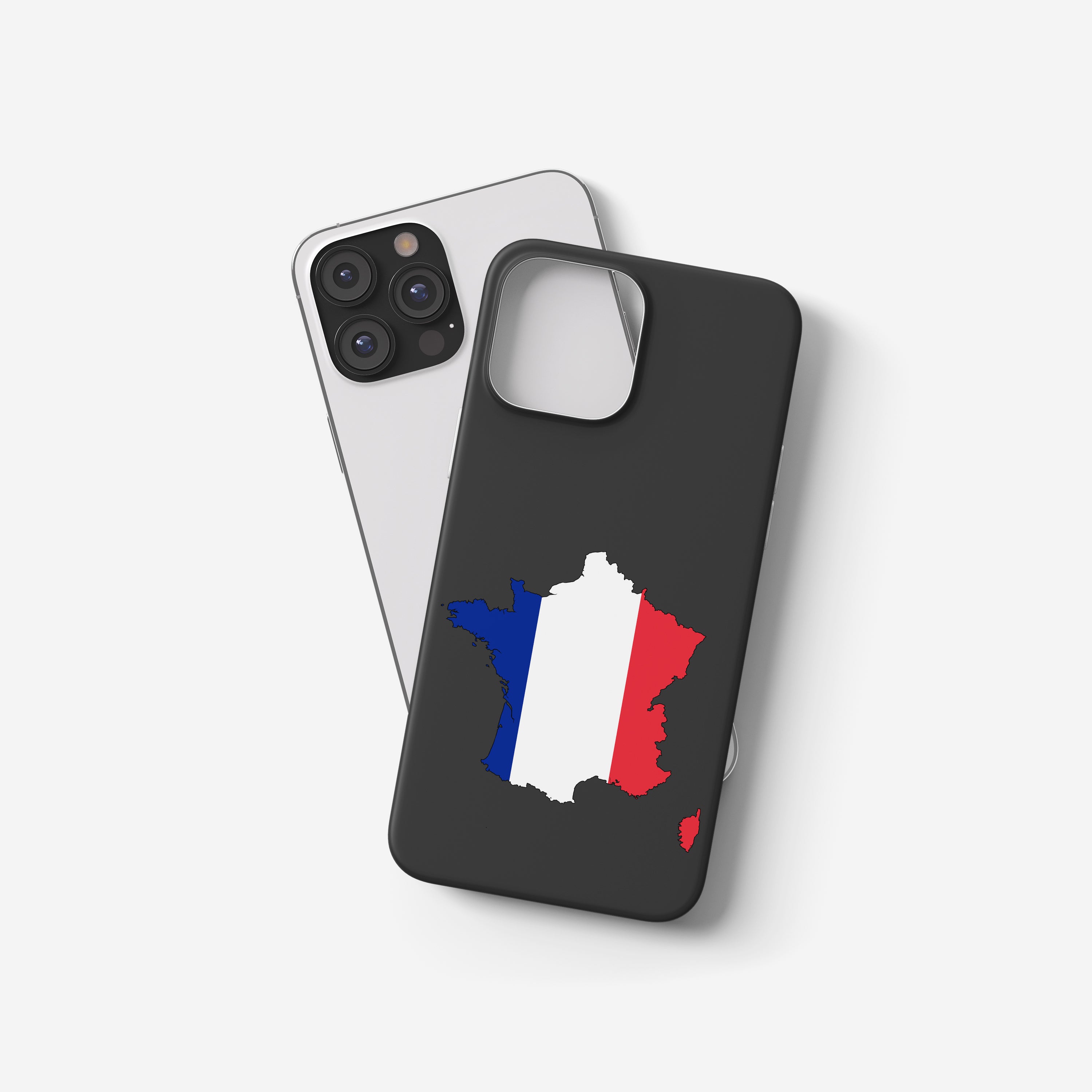 Frankreich Handyhülle mit Länderkarte & Nationalwappen – Schutz, Design & persönliche Bedruckung