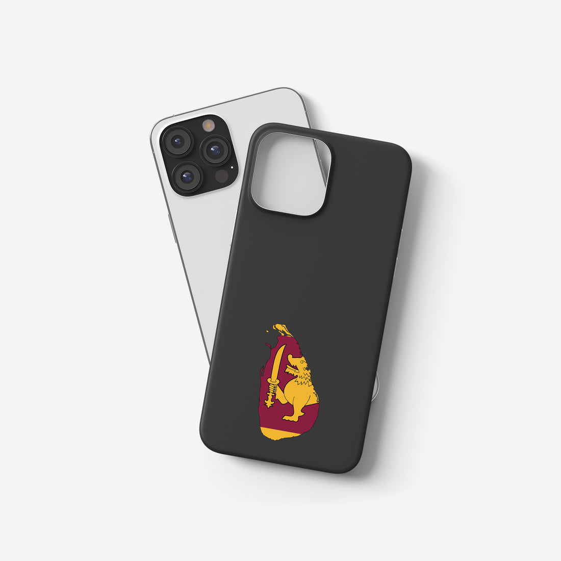 Handyhülle Sri Lanka mit Länderkarte & Nationalwappen – personalisierbar & stilvoll