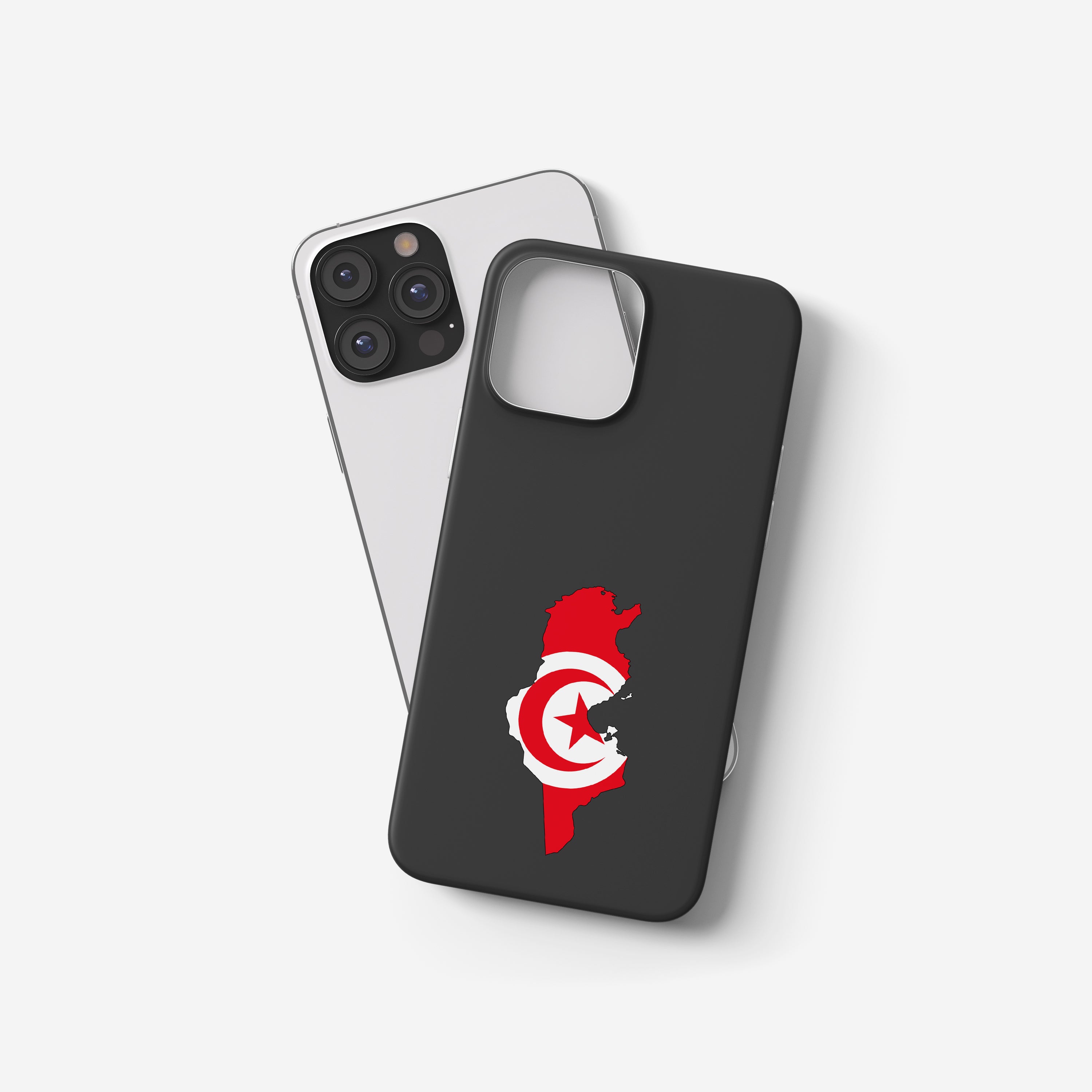 Handyhülle Tunesien mit Länderkarte & Nationalwappen – personalisierbar & stilvoll