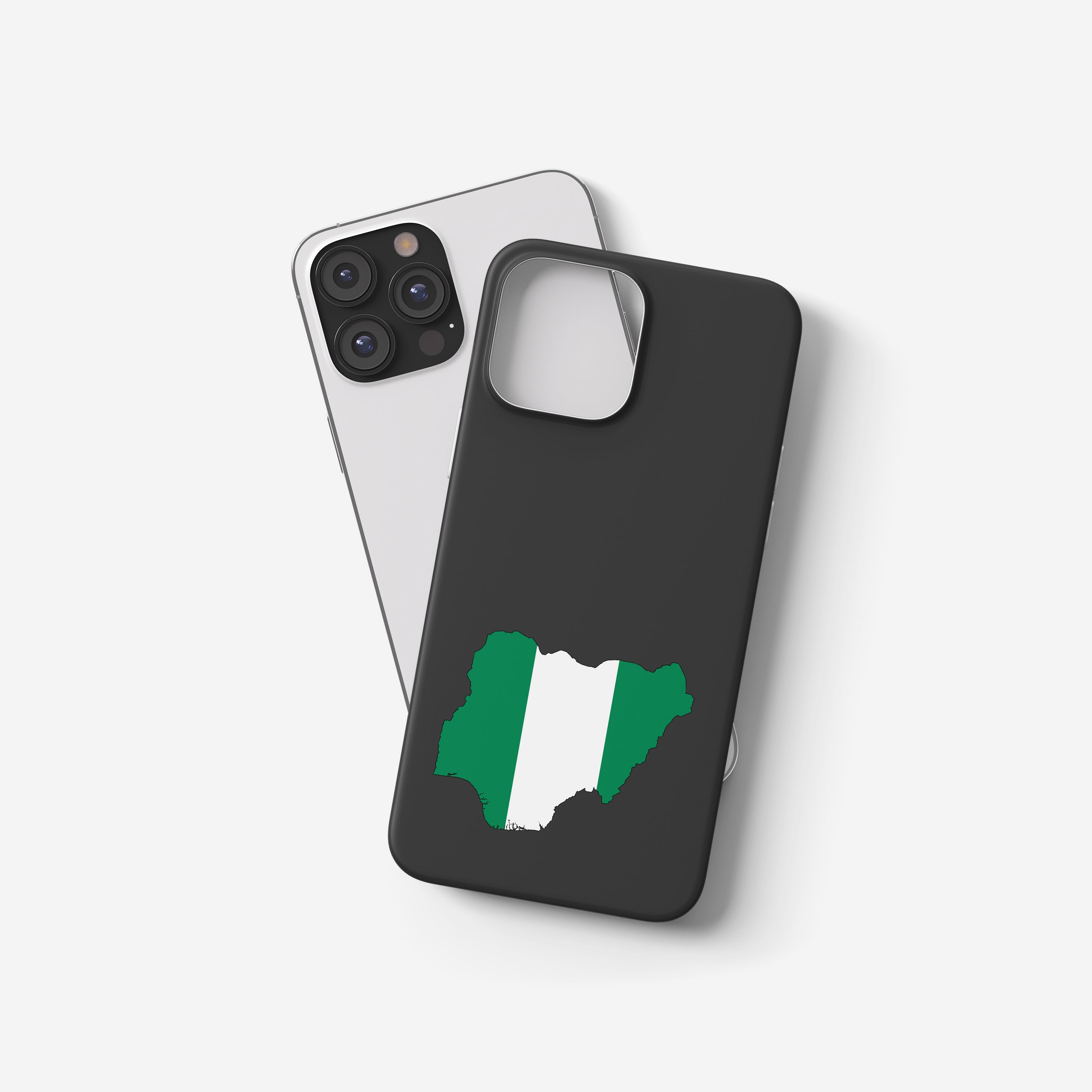 Nigeria Handyhülle mit Länderkarte & Nationalwappen – personalisierbar, hochwertig