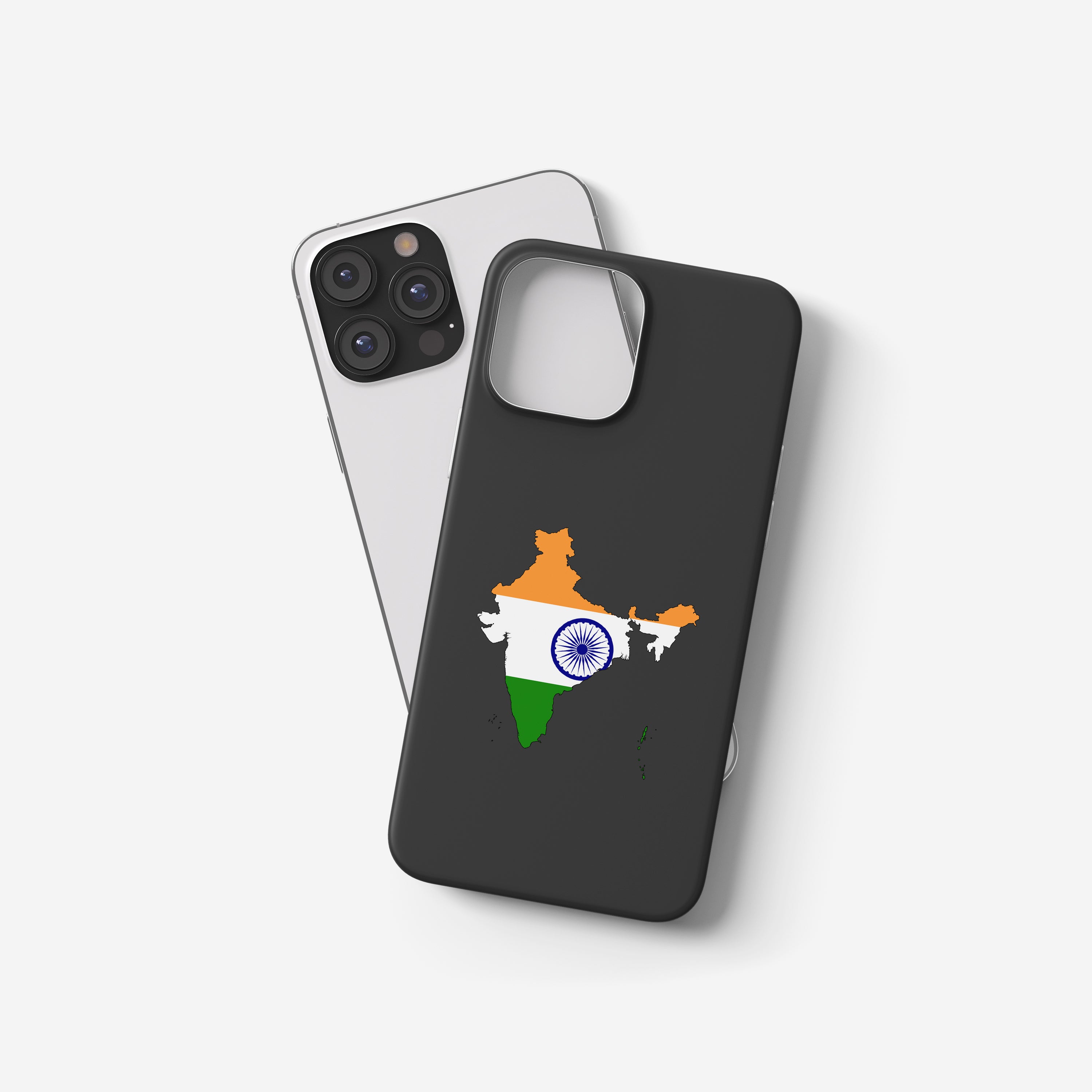 Indien Handyhülle mit Länderkarte & Nationalwappen – Schutz, Stil & persönliche Bedruckung