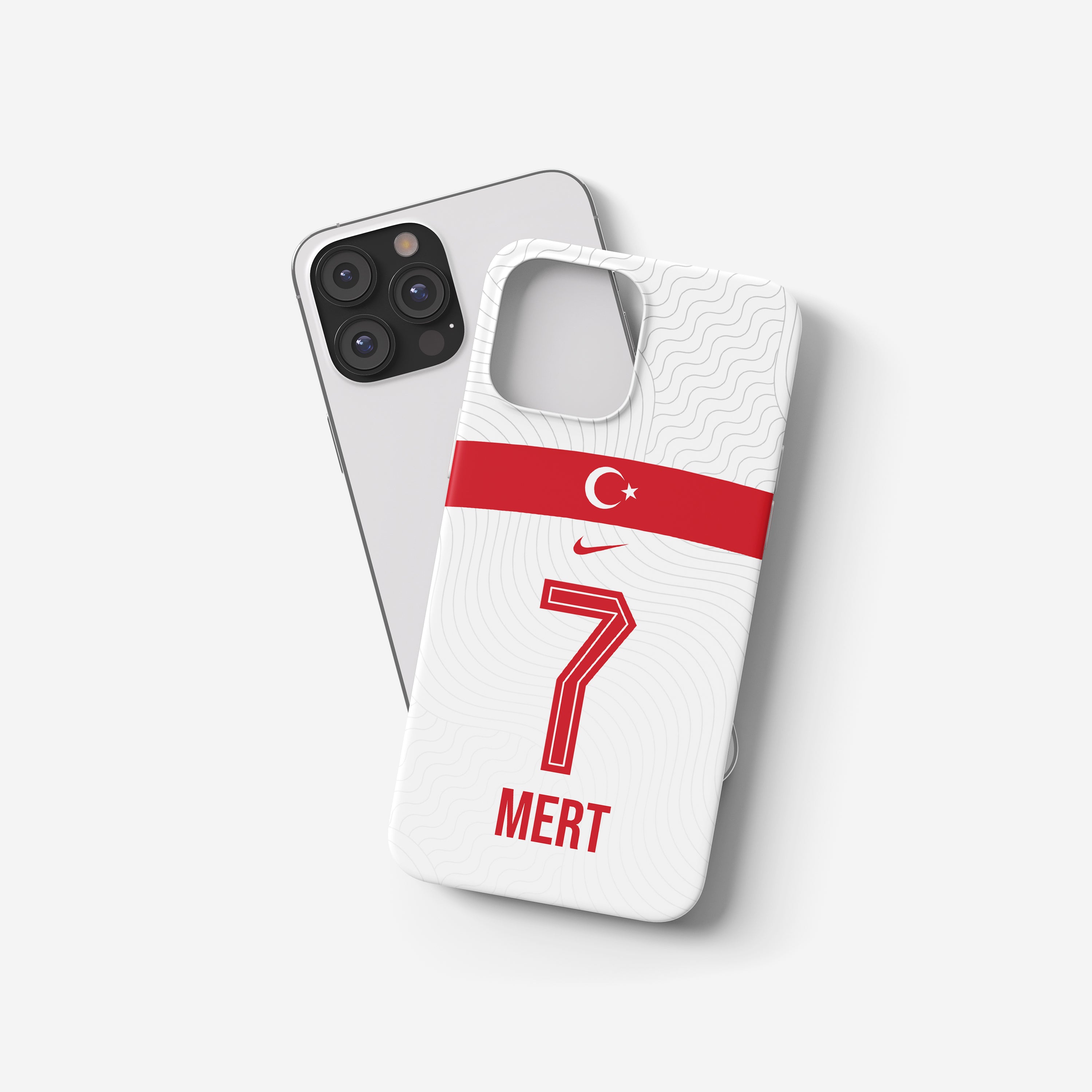 Türkei Handyhülle – Auswärtstrikot Design Personalisiert mit Name & Nummer