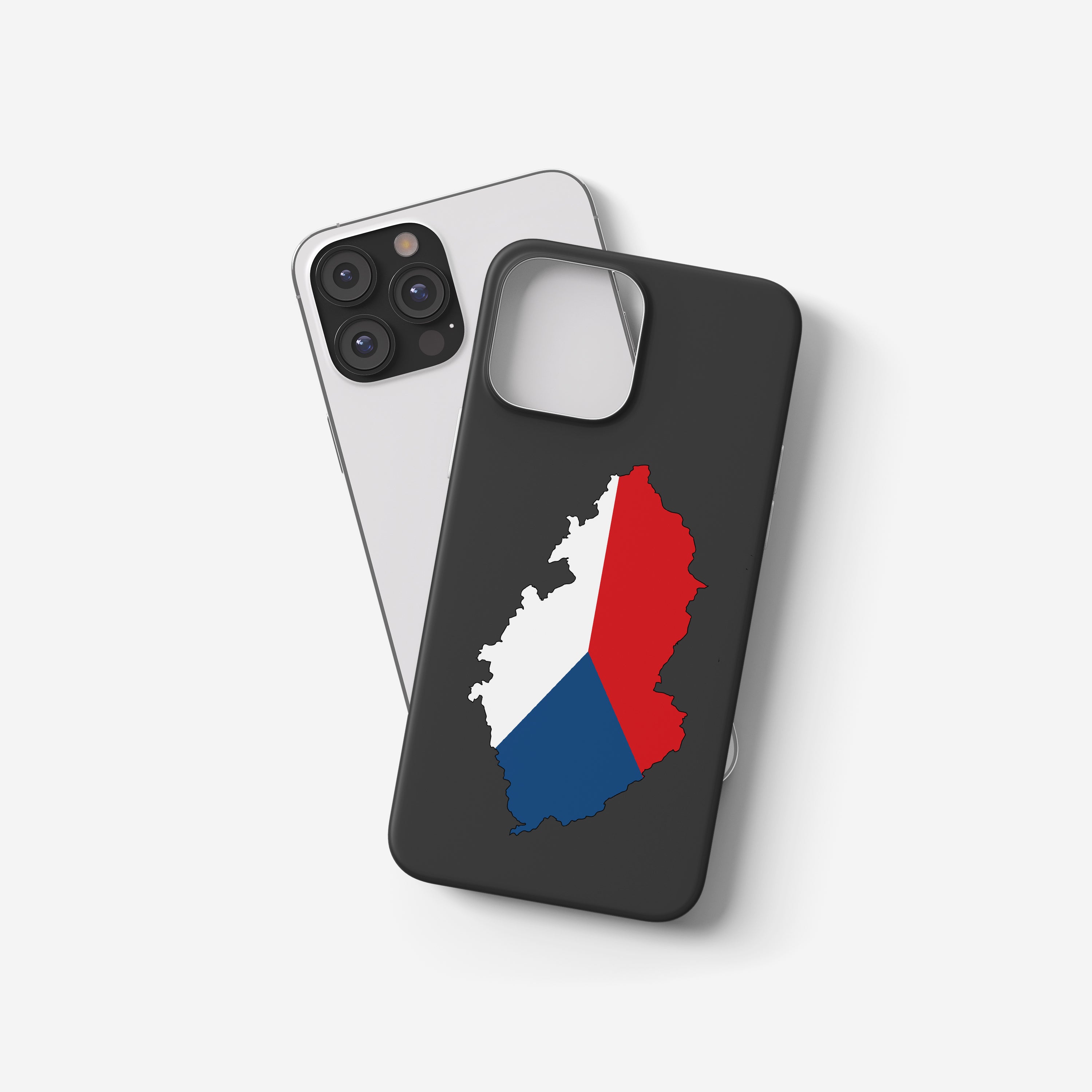 Handyhülle Tschechien mit Länderkarte & Nationalwappen – personalisierbar & stilvoll