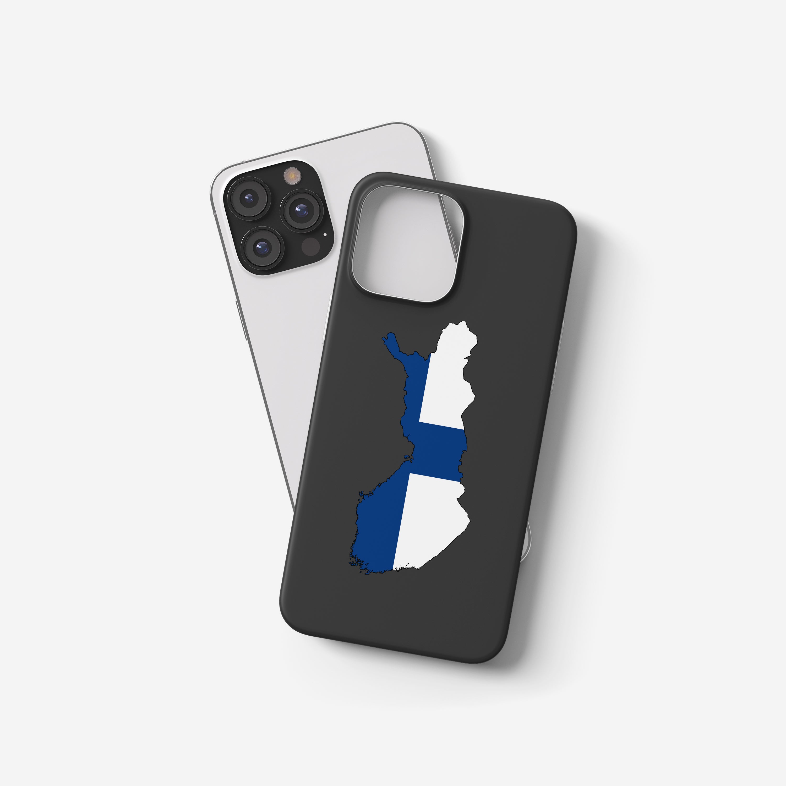 Finnland Handyhülle mit Länderkarte & Nationalwappen – Schutz, Design & persönliche Bedruckung