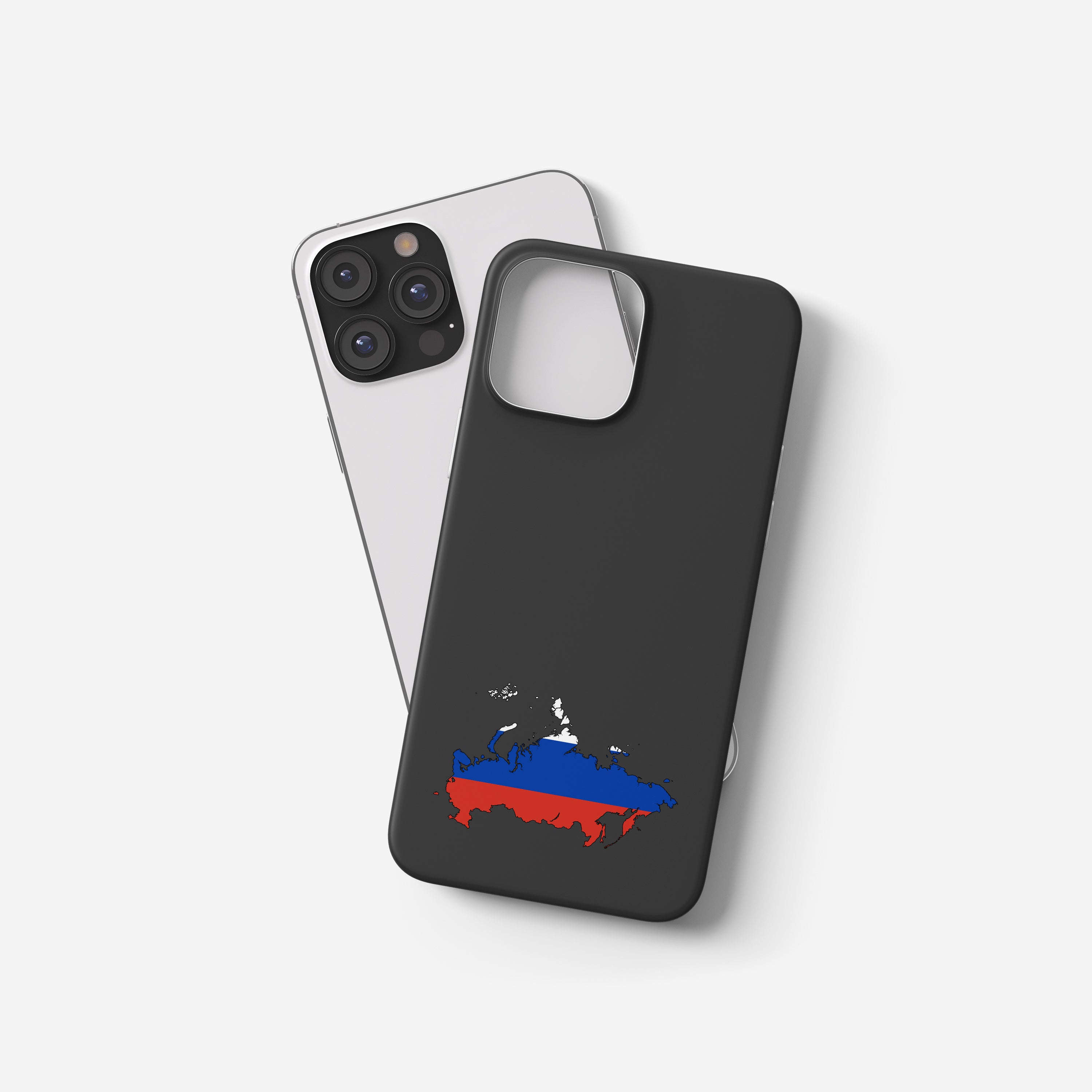 Russland Handyhülle mit Länderkarte & Nationalwappen – personalisierbar & stilvoll