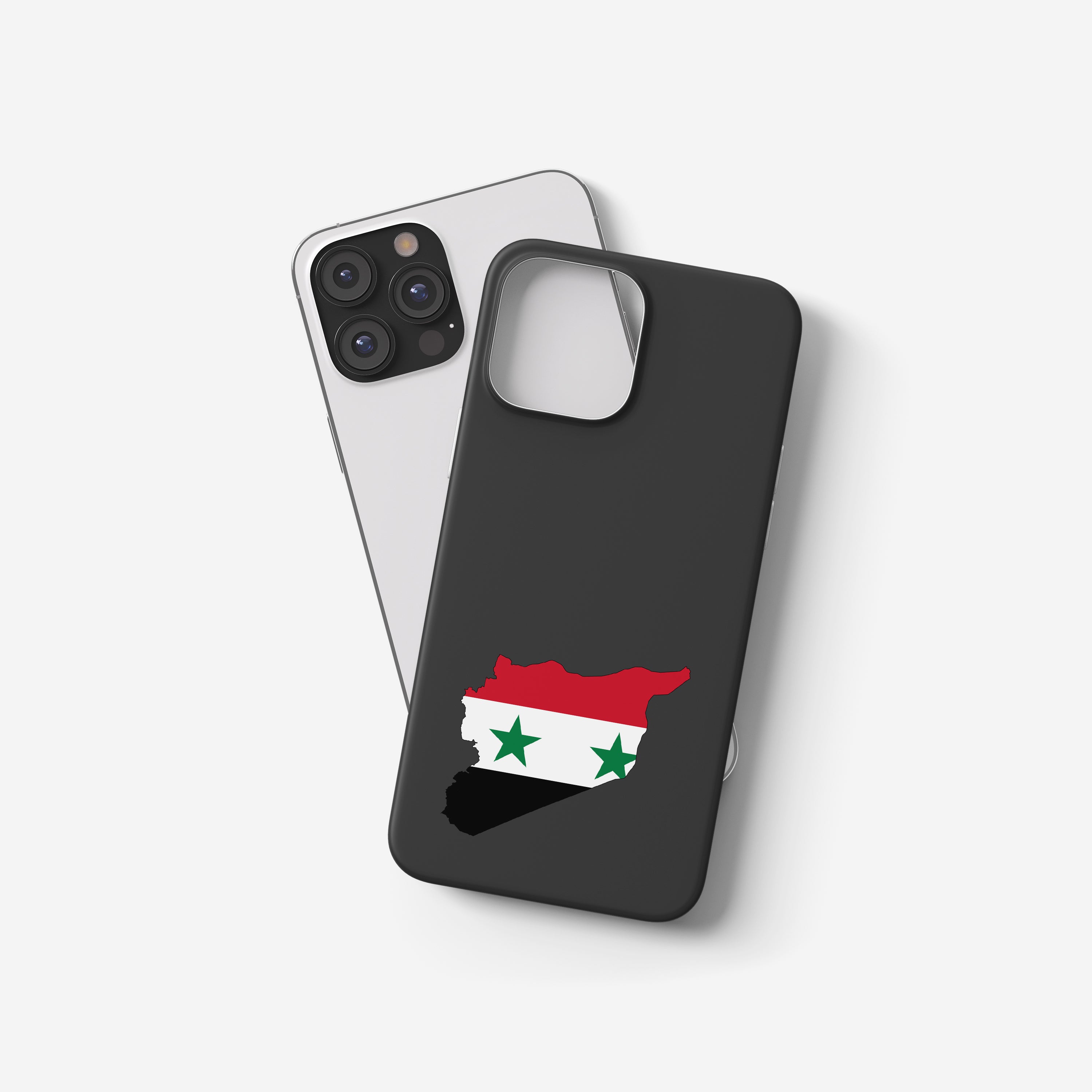Handyhülle Syrien mit Länderkarte & Nationalwappen – personalisierbar & stilvoll