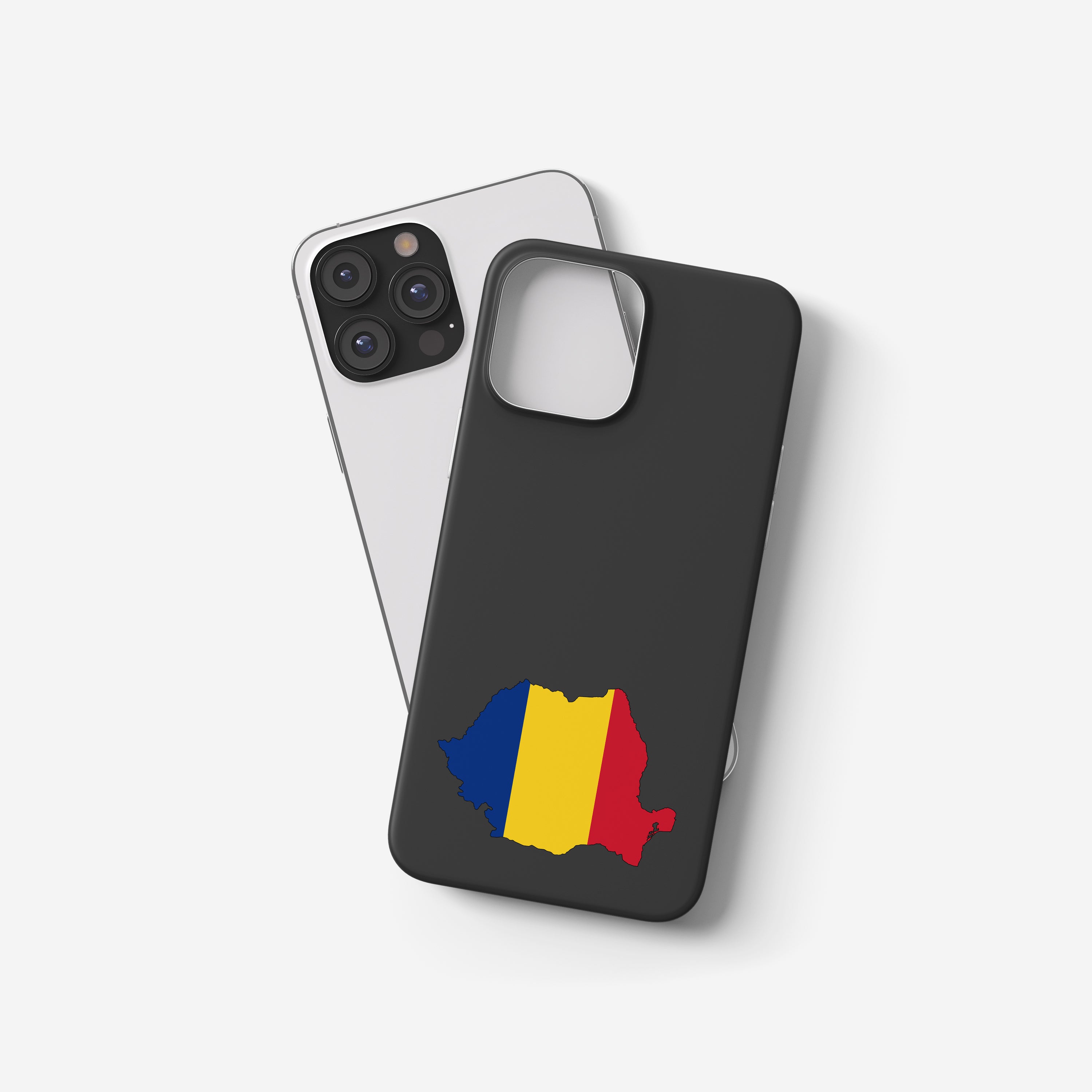 Rumänien Handyhülle mit Länderkarte & Nationalwappen – personalisierbar & stilvoll