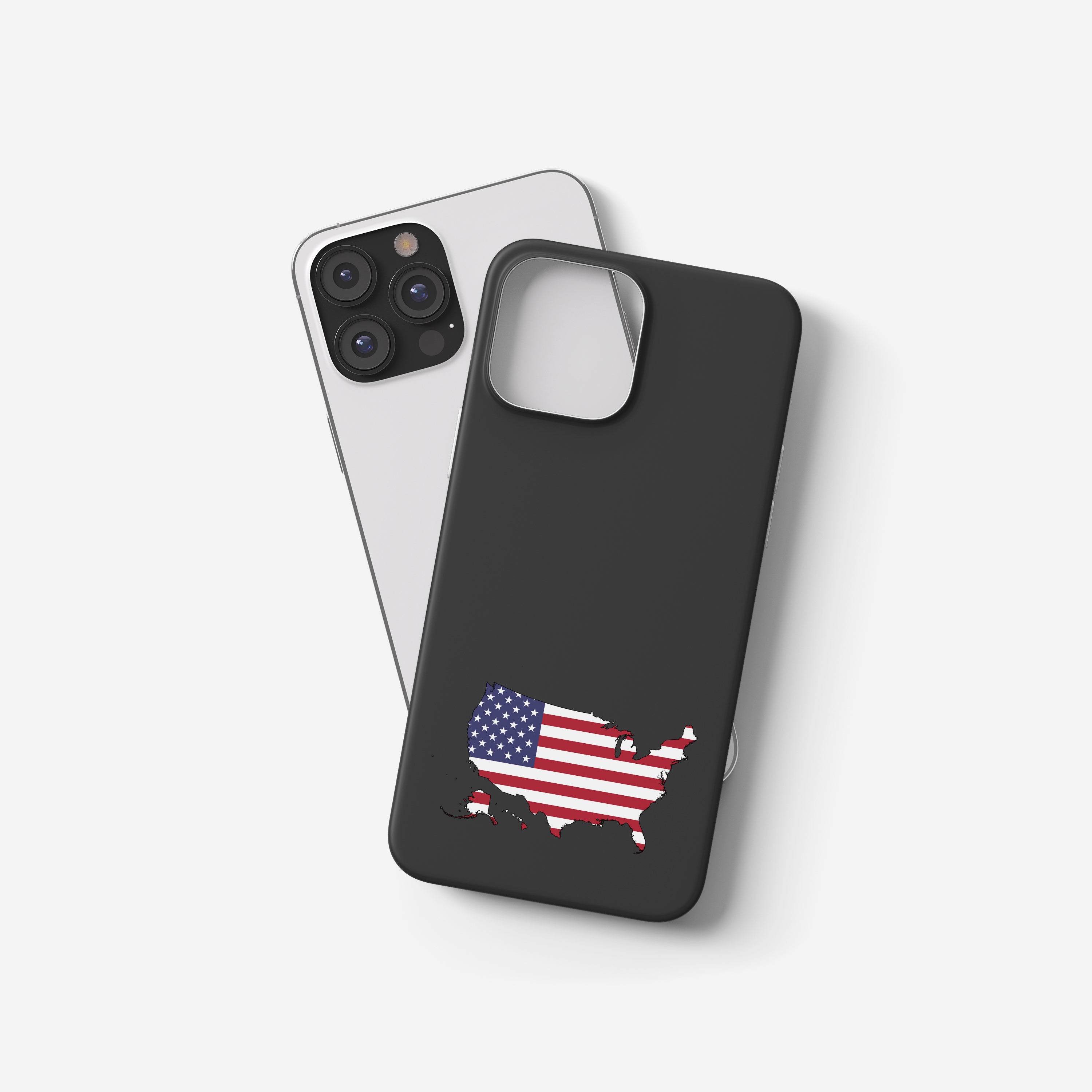 Handyhülle USA mit Länderkarte & Nationalwappen – personalisiert & stilvoll