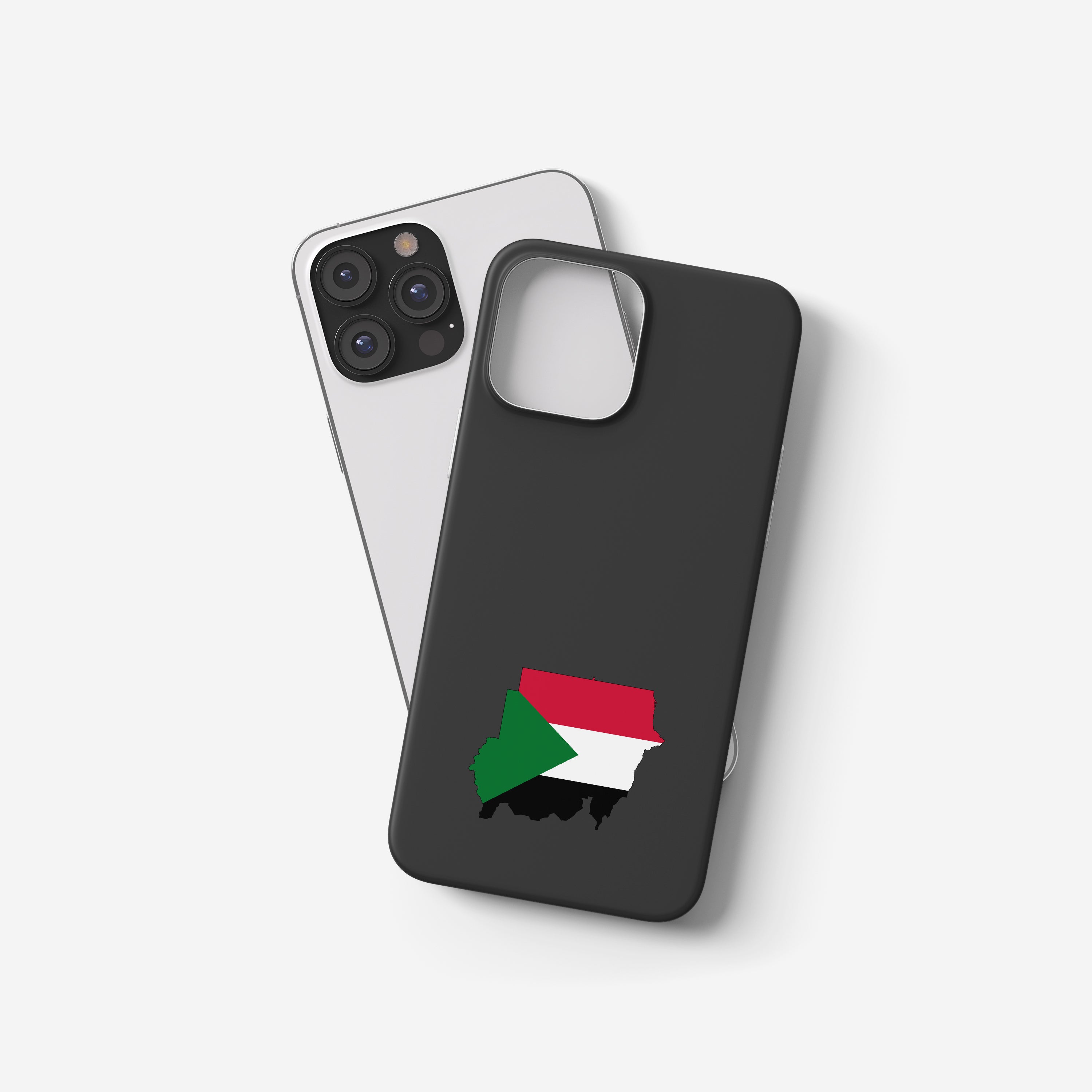 Handyhülle Sudan mit Länderkarte & Nationalwappen – personalisierbar & stilvoll