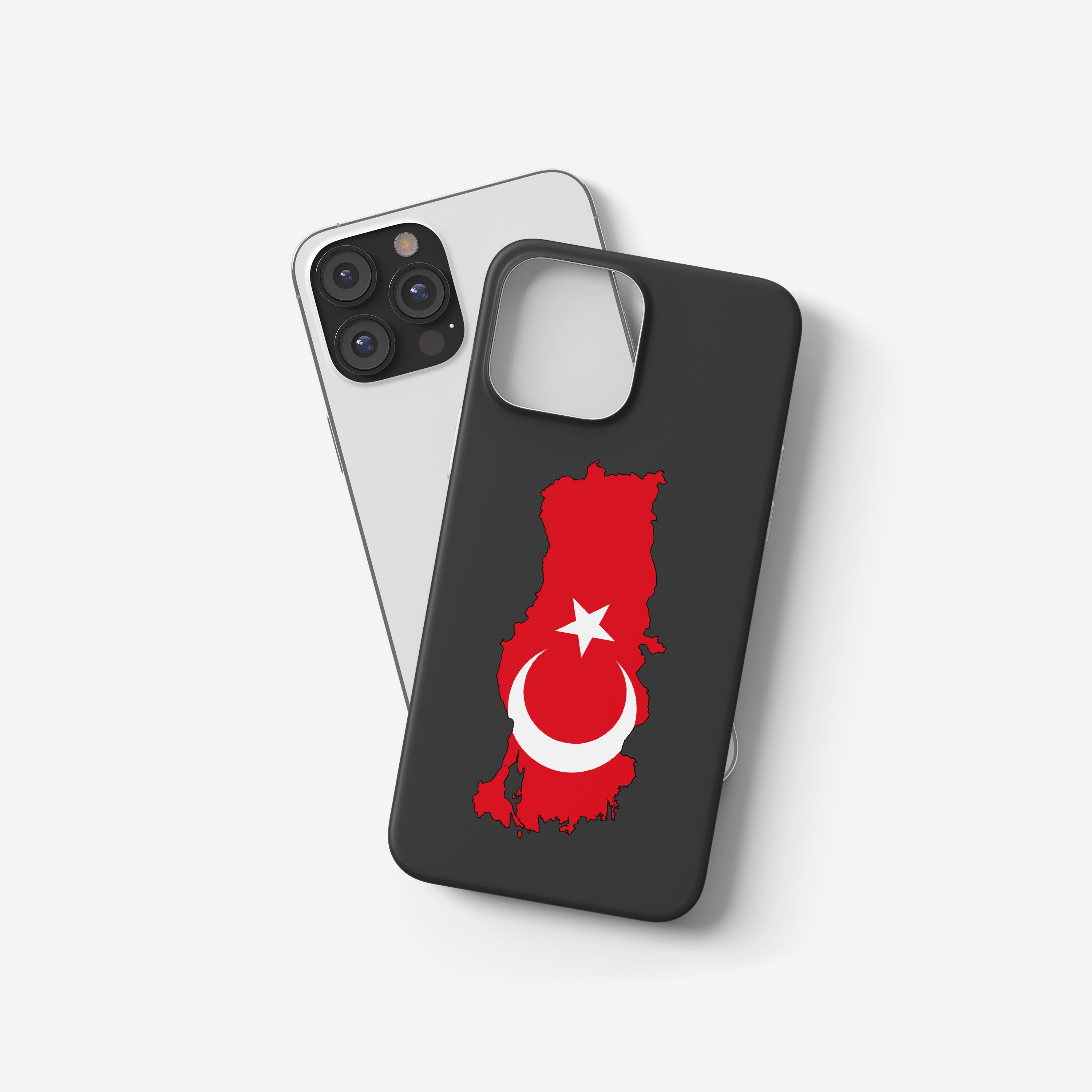 Handyhülle Türkei mit Länderkarte & Nationalwappen – personalisiert & stilvoll