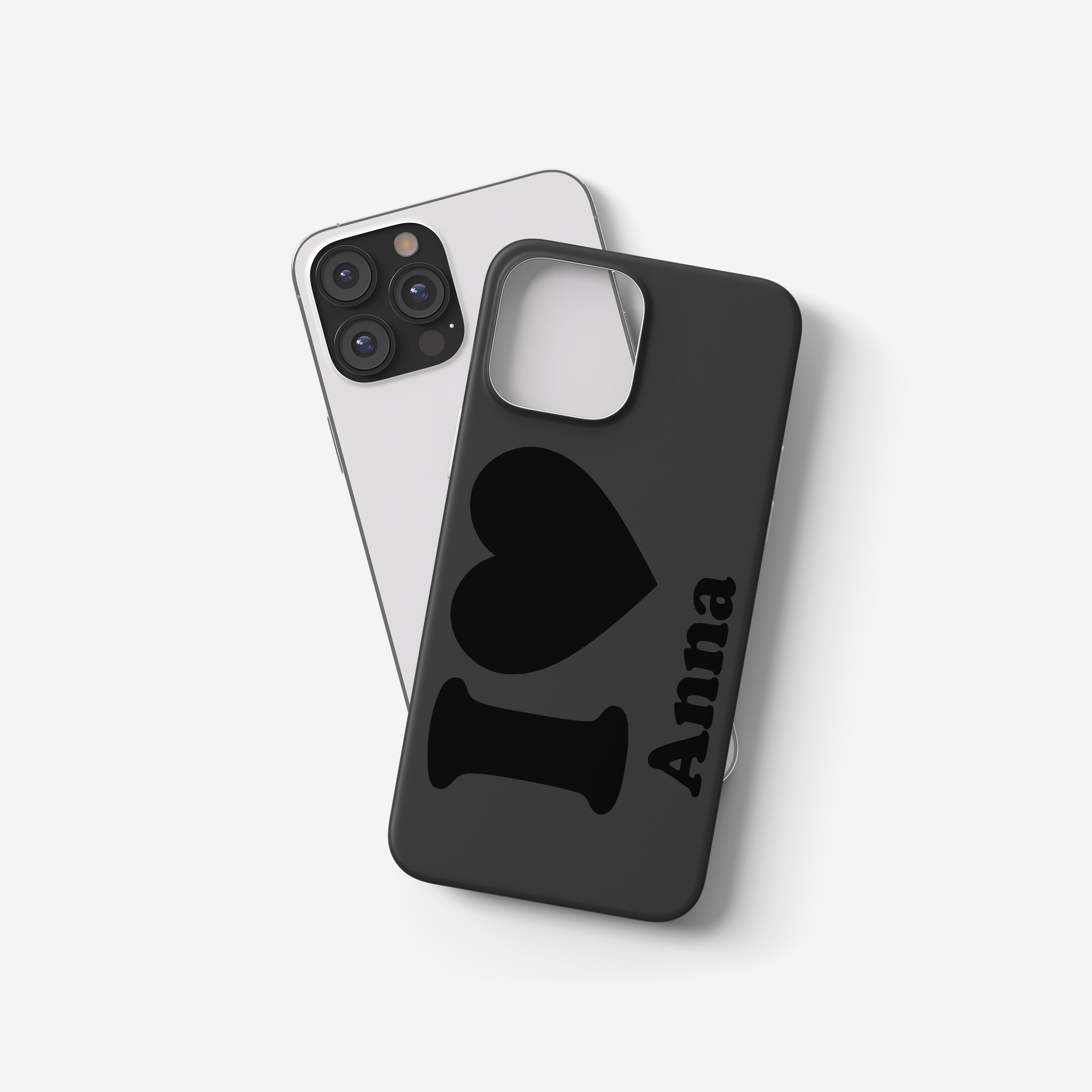 Personalisierte Handyhülle – „I ❤️ You“-Design mit Namen graviert