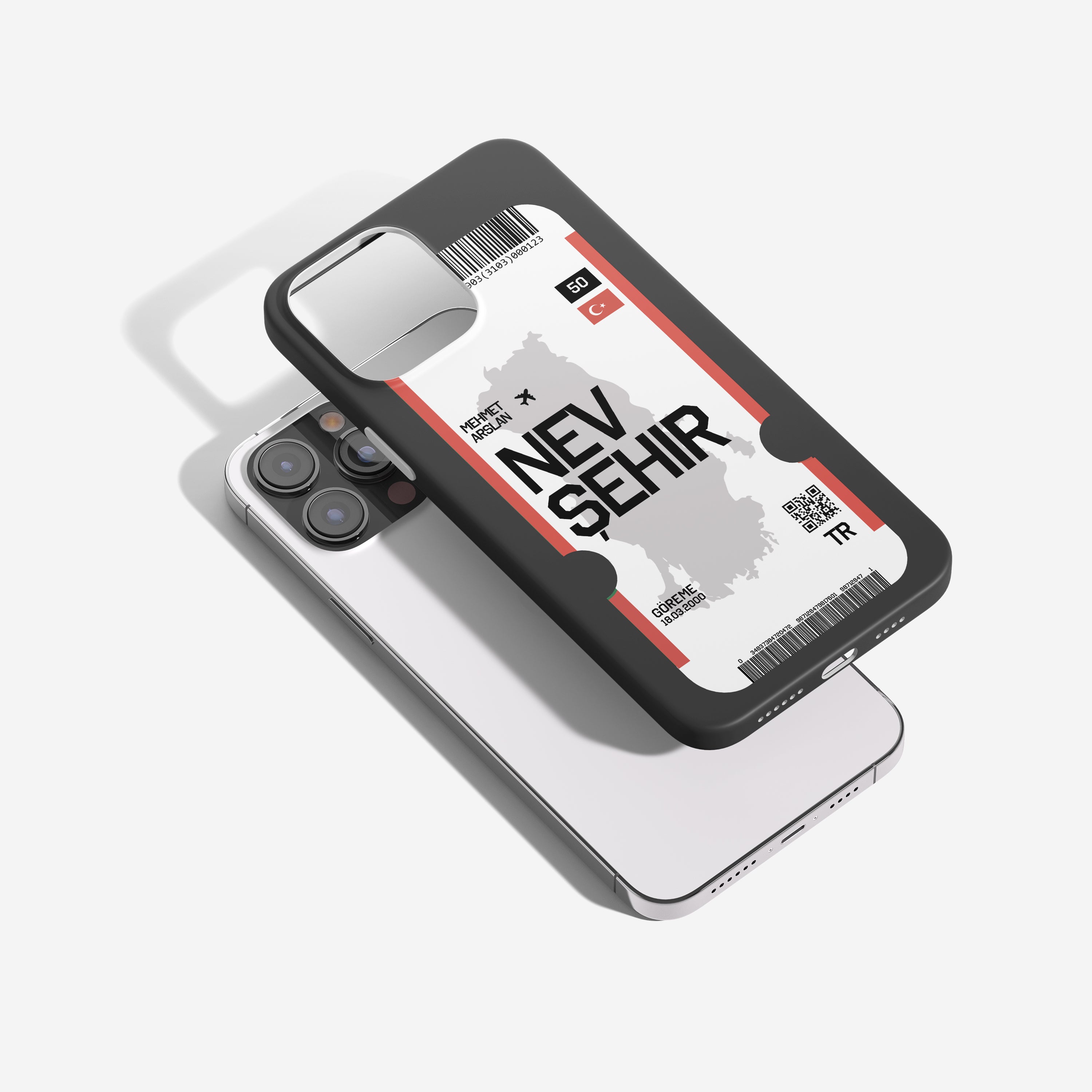 Handyhülle Flugticket Design – Alle Städte der Türkei personalisierbar