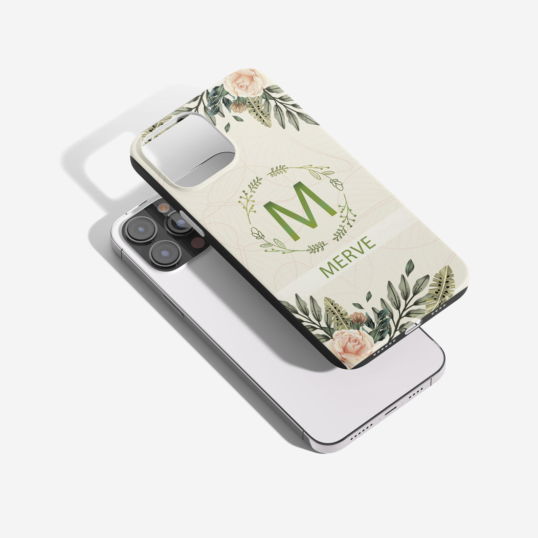 Flower Handyhülle Personalisiert mit deinem Namen Modern, zart & einzigartig