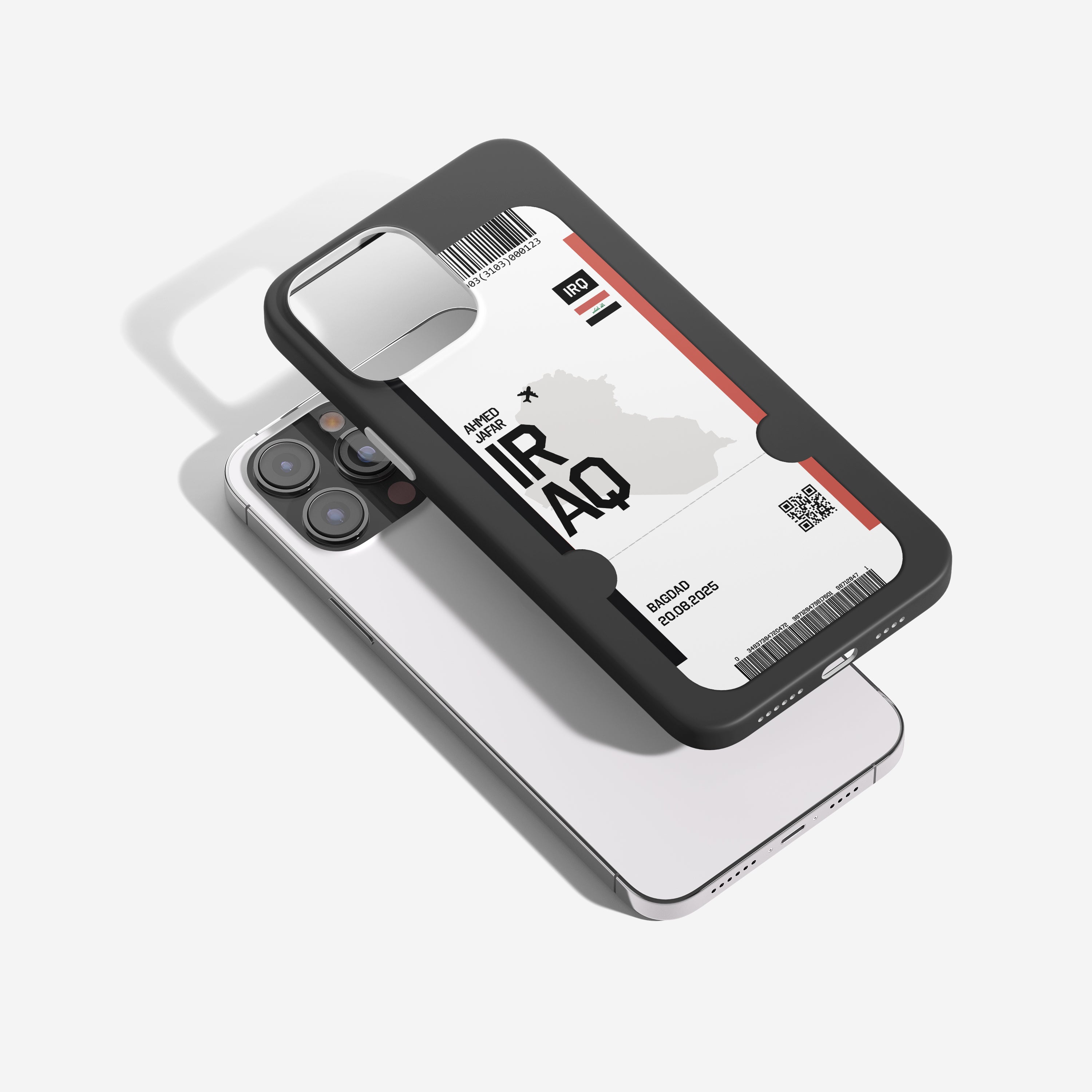 Irak Handyhülle im Flugticket-Design