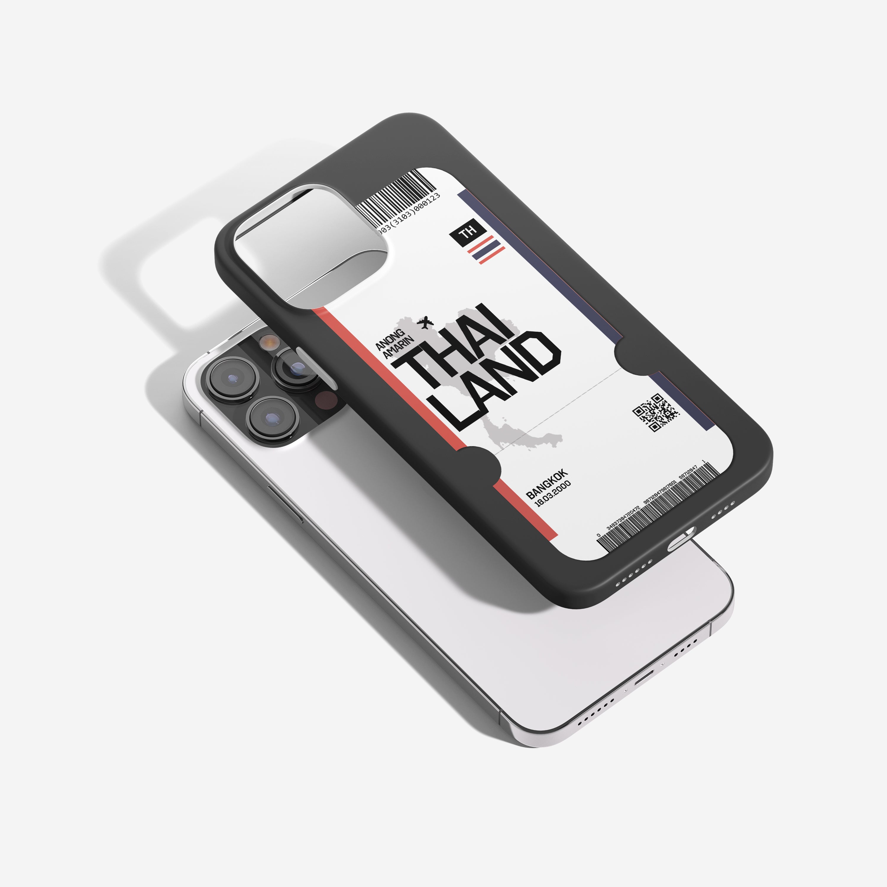 Thailand Handyhülle im Flugticket-Design