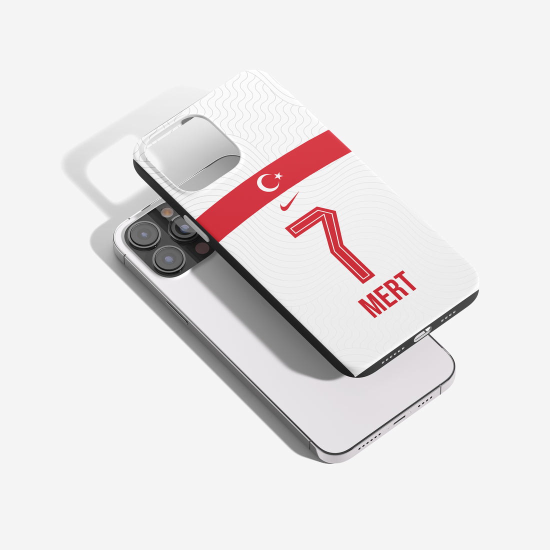 Türkei Handyhülle – Auswärtstrikot Design Personalisiert mit Name & Nummer