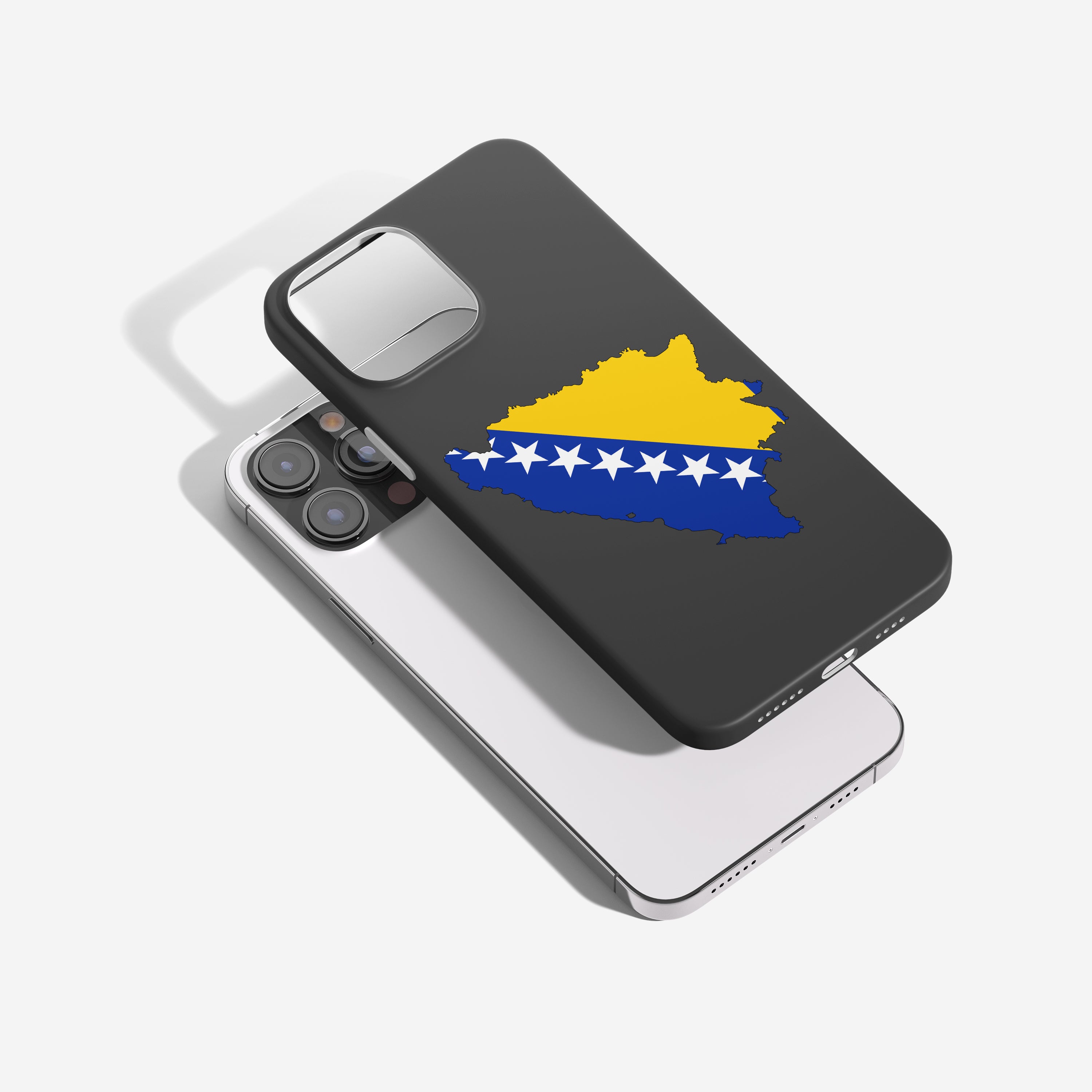 Bosnien Handyhülle mit Länderkarte & Nationalwappen