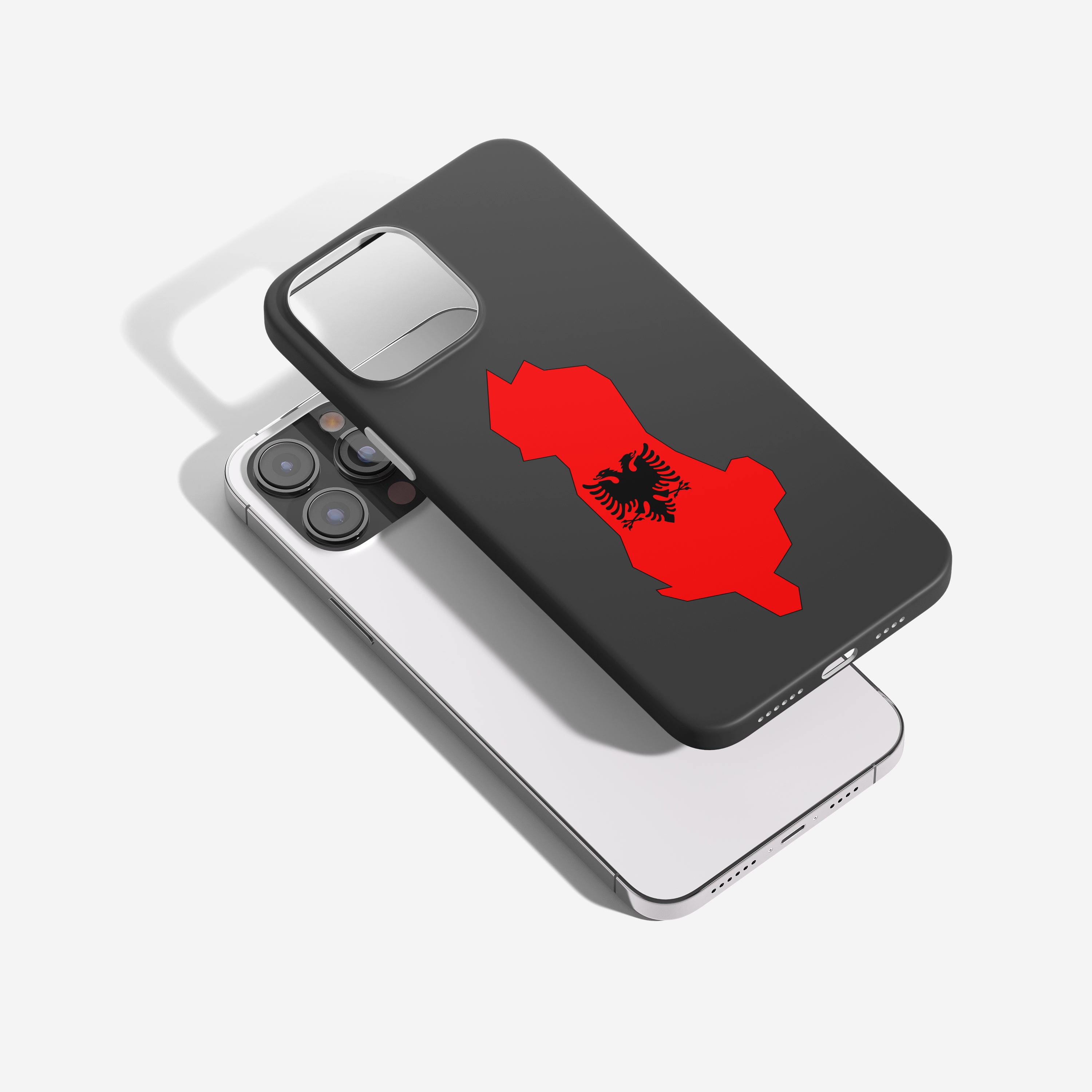 Albanien Handyhülle mit Länderkarte & Wappen