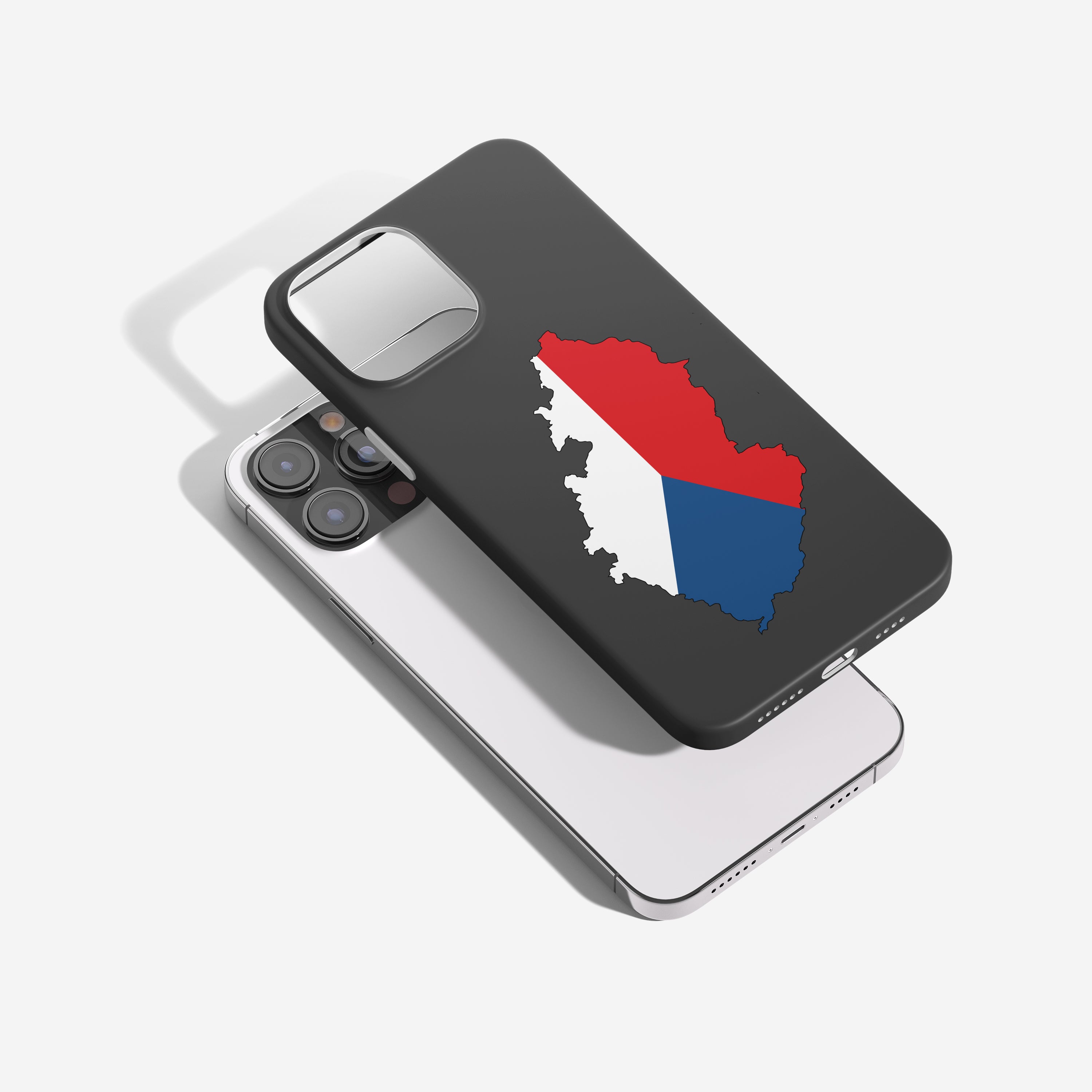 Handyhülle Tschechien mit Länderkarte & Nationalwappen – personalisierbar & stilvoll
