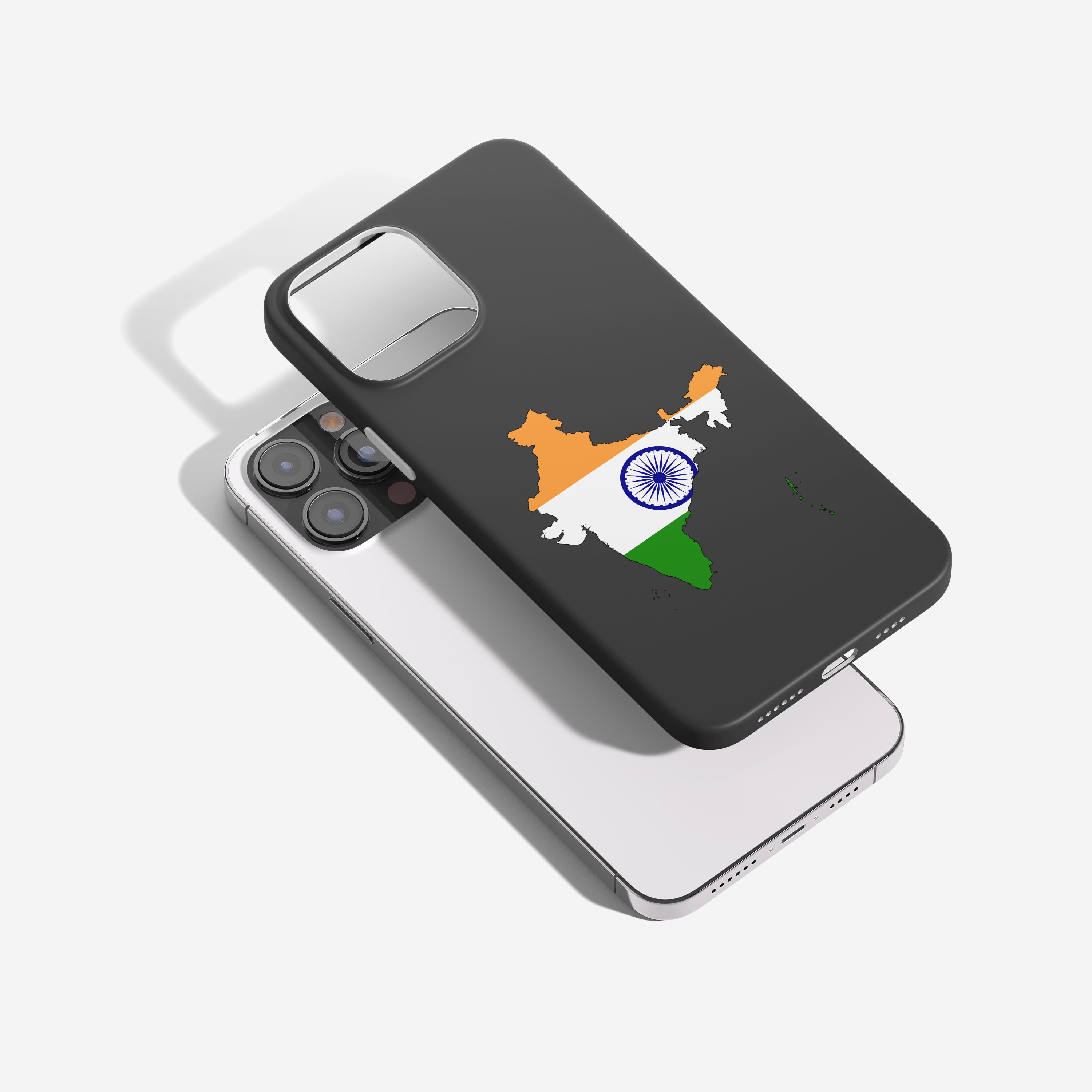 Indien Handyhülle mit Länderkarte & Nationalwappen – Schutz, Stil & persönliche Bedruckung