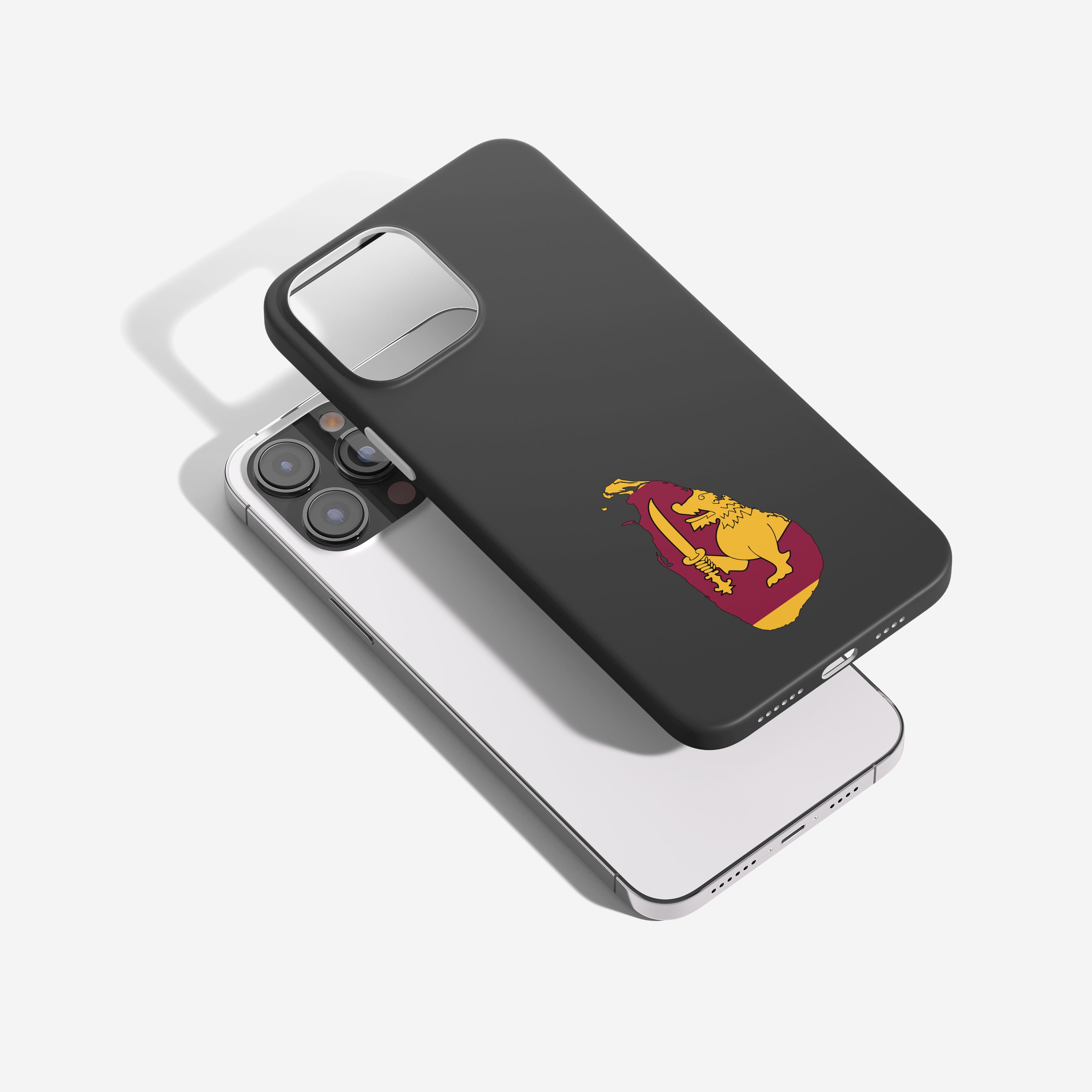 Handyhülle Sri Lanka mit Länderkarte & Nationalwappen – personalisierbar & stilvoll