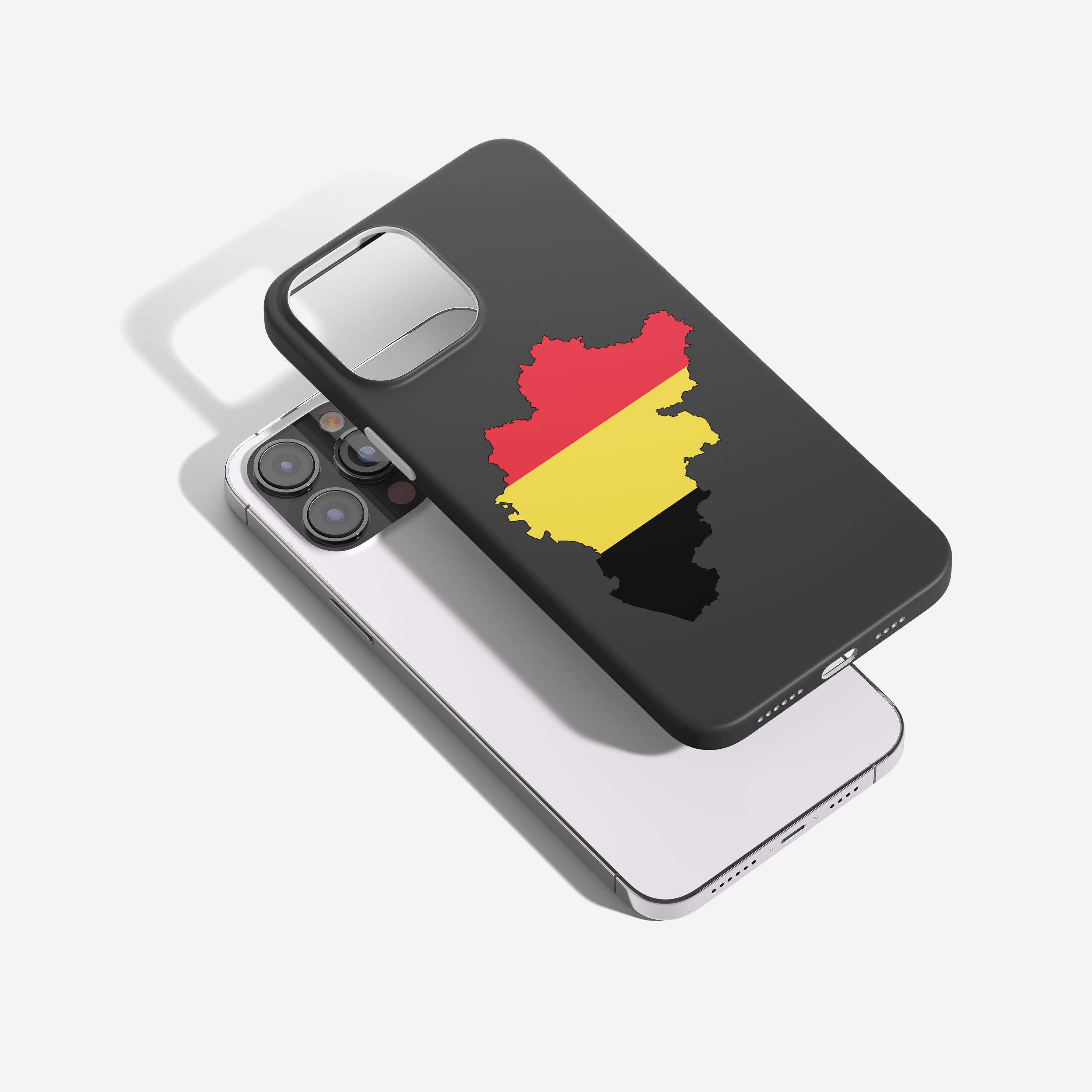 Belgien Handyhülle mit Länderkarte & Nationalwappen