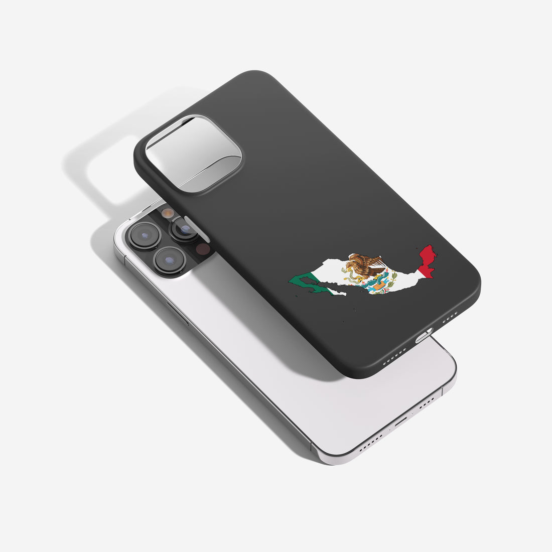 Mexiko Handyhülle mit Länderkarte & Nationalwappen – personalisierbar