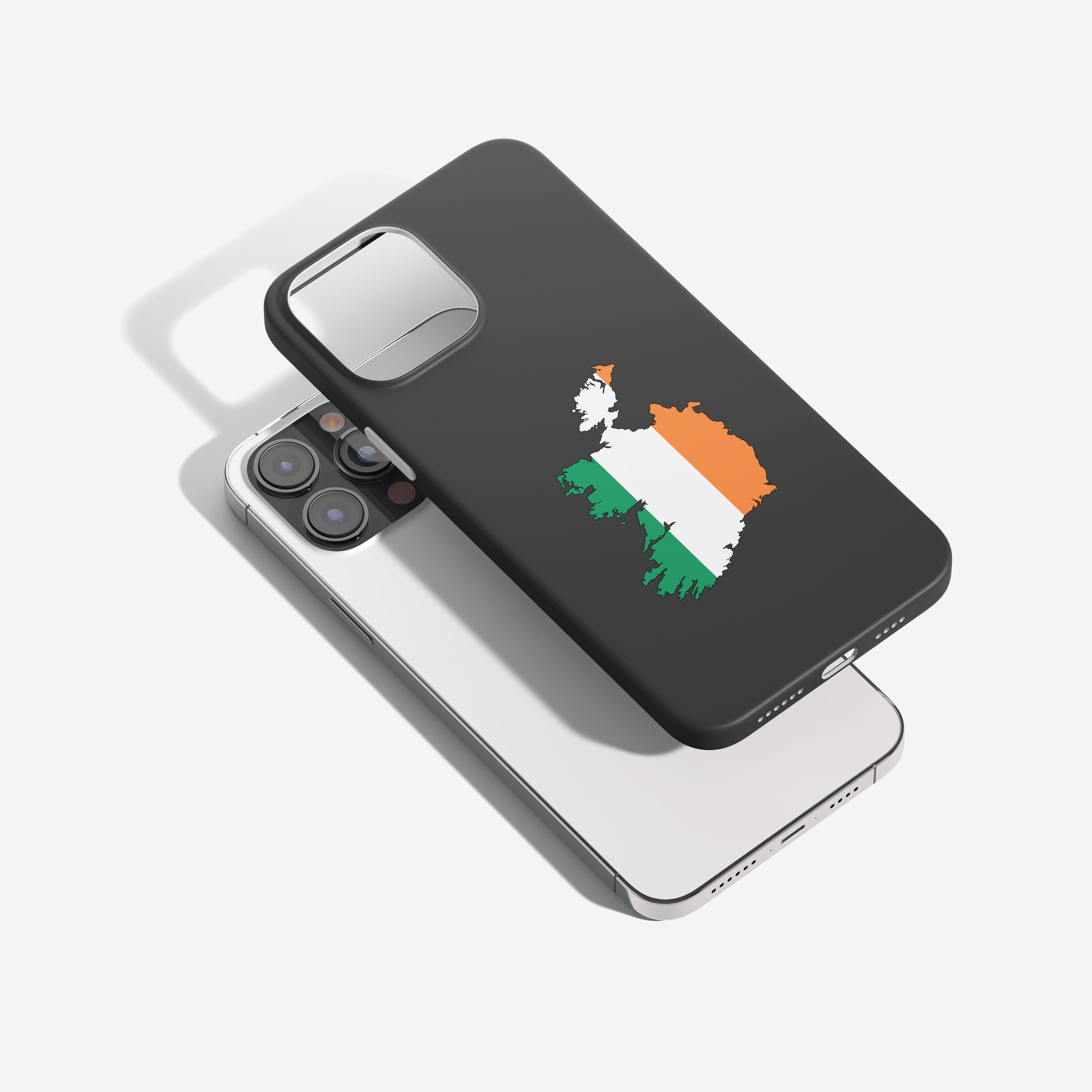 Irland Handyhülle mit Länderkarte & Nationalwappen – robust, stilvoll & personalisierbar
