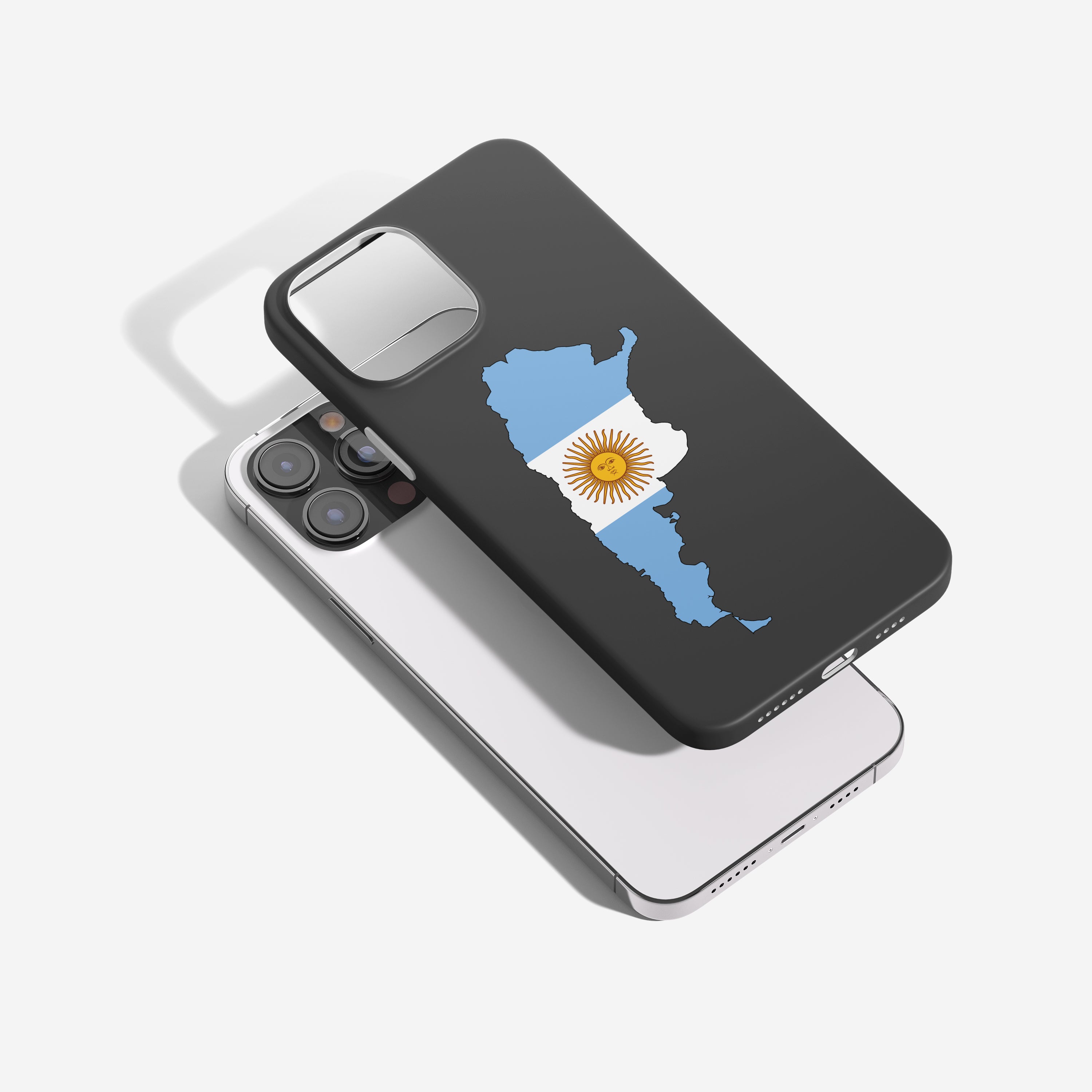 Argentinien Handyhülle mit Länderkarte & Nationalwappen