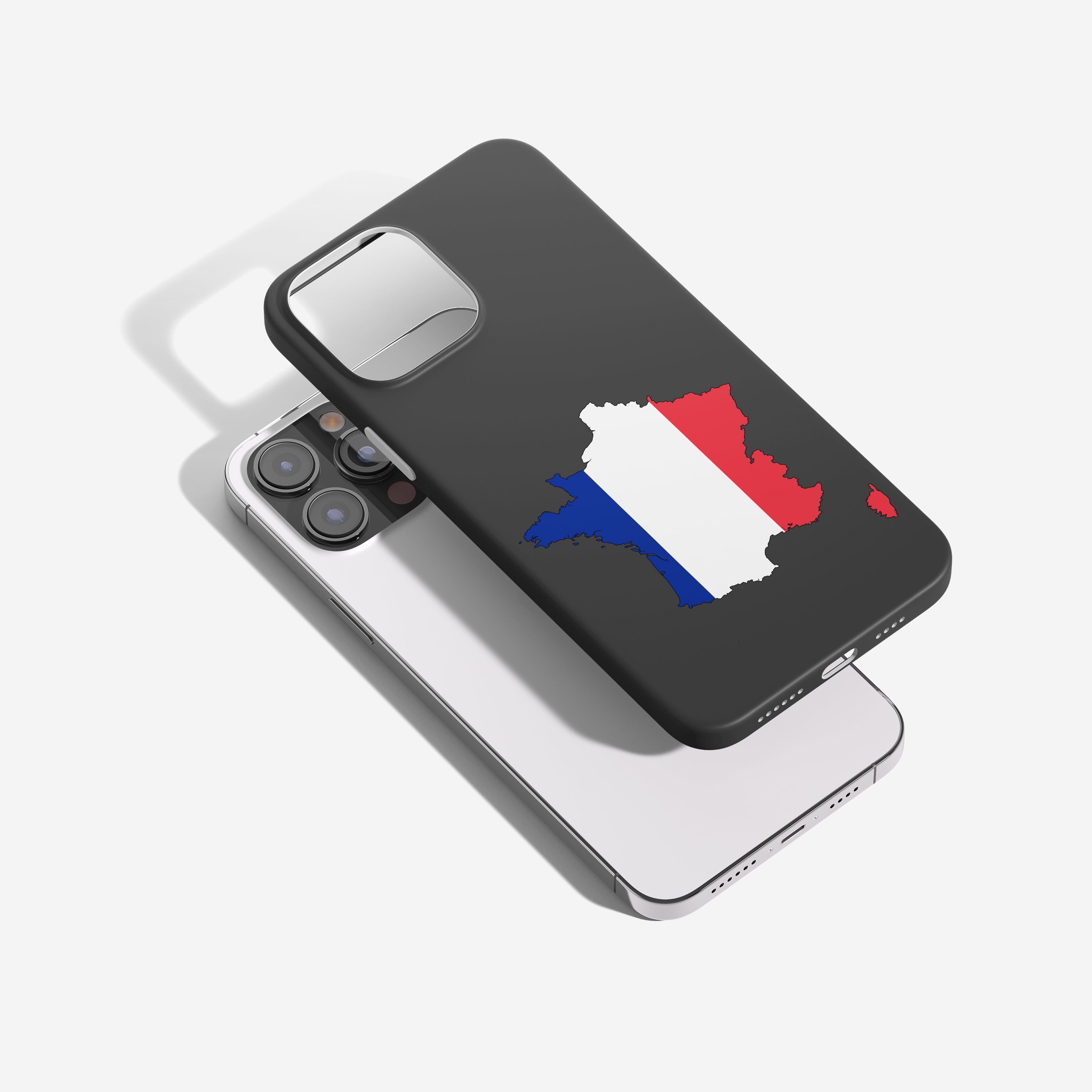 Frankreich Handyhülle mit Länderkarte & Nationalwappen – Schutz, Design & persönliche Bedruckung