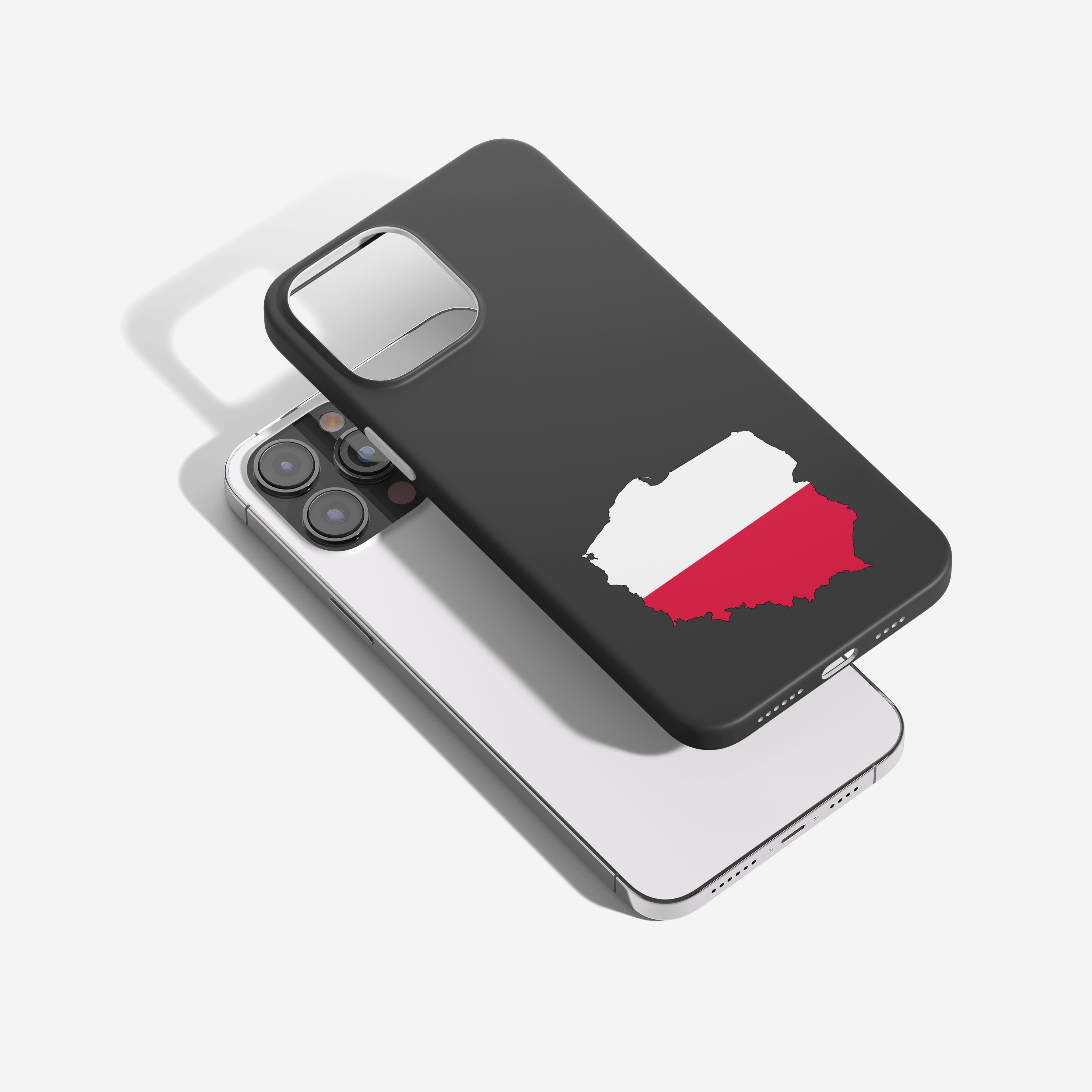 Polen Handyhülle mit Länderkarte & Nationalwappen – personalisierbar, & stilvoll