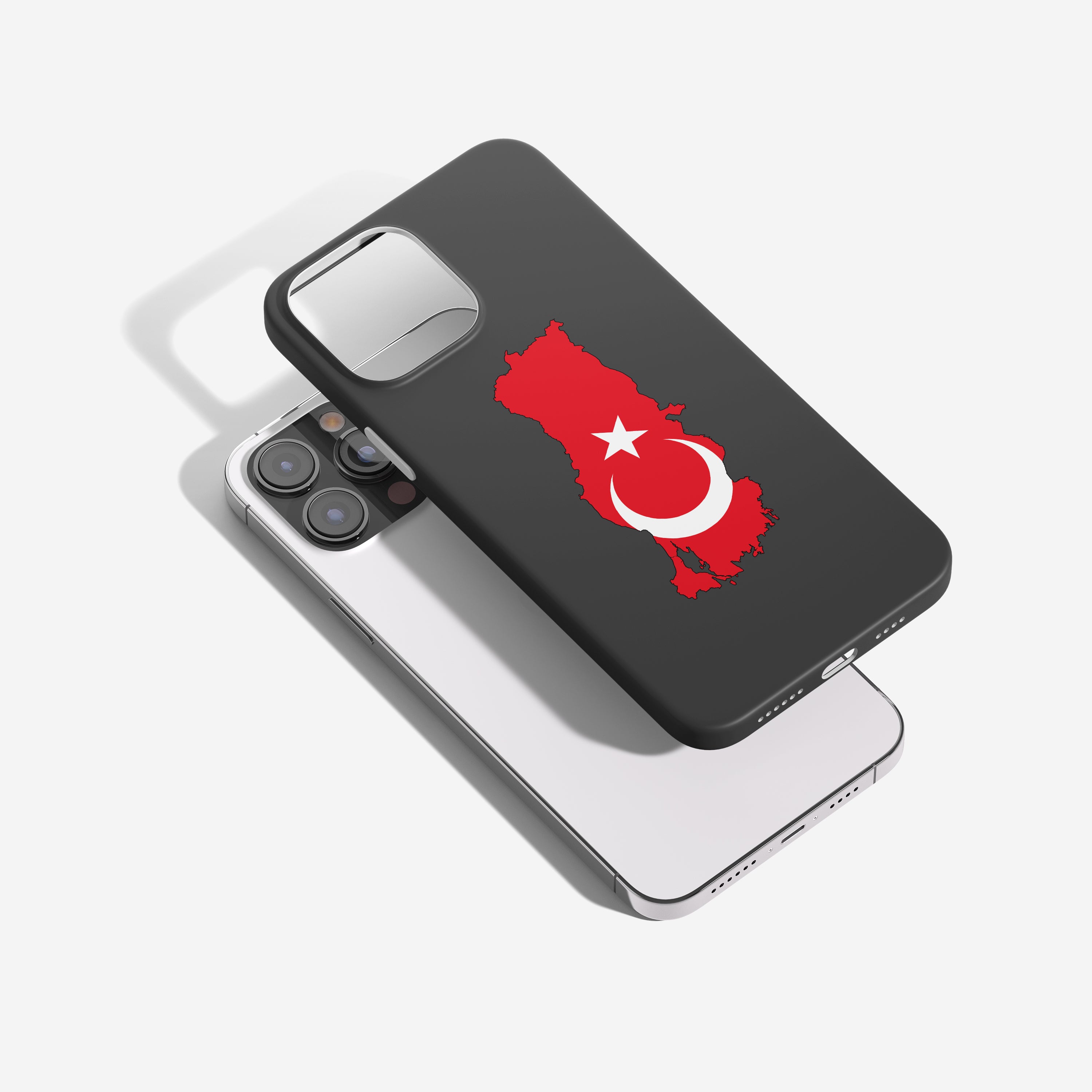 Handyhülle Türkei mit Länderkarte & Nationalwappen – personalisiert & stilvoll