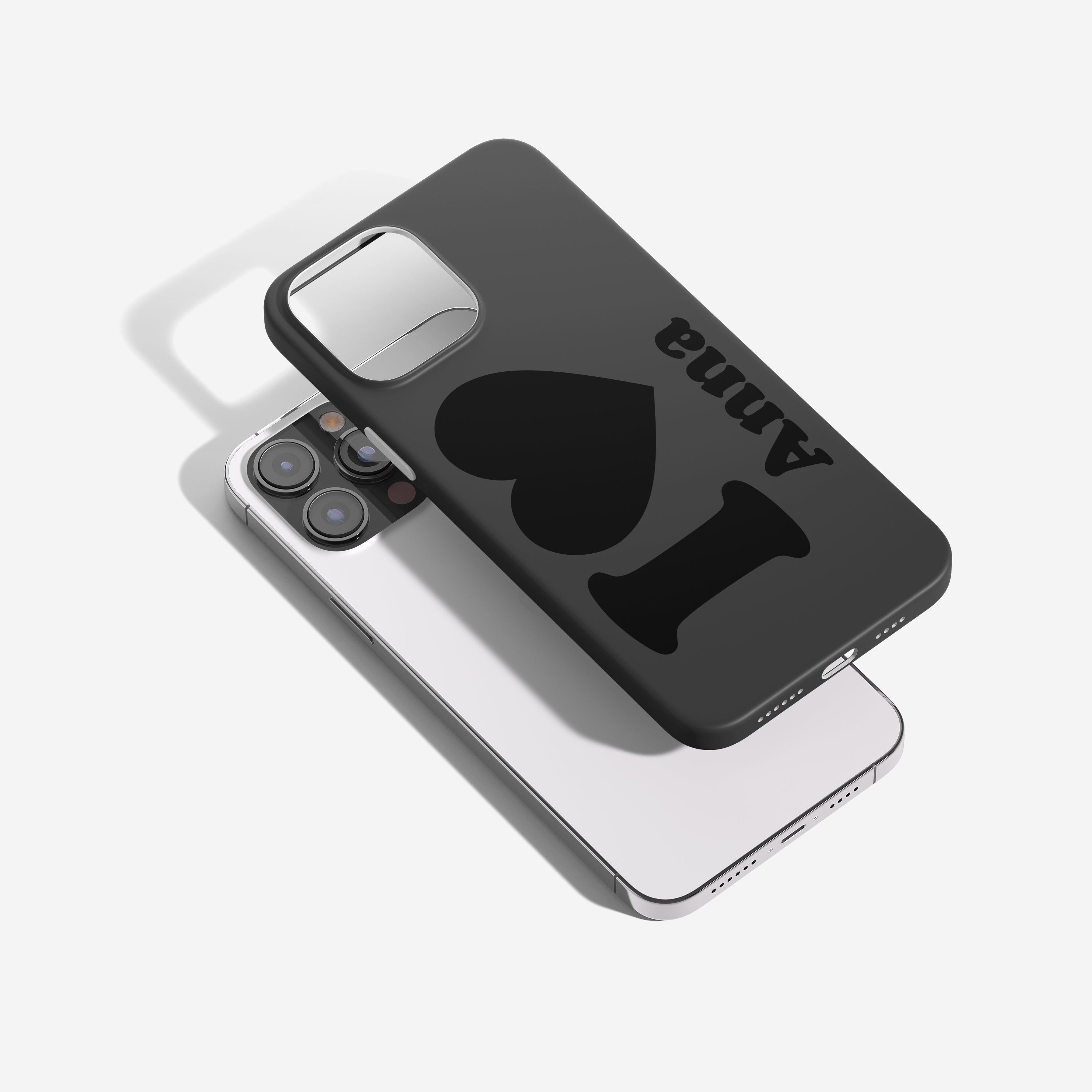 Personalisierte Handyhülle – „I ❤️ You“-Design mit Namen graviert
